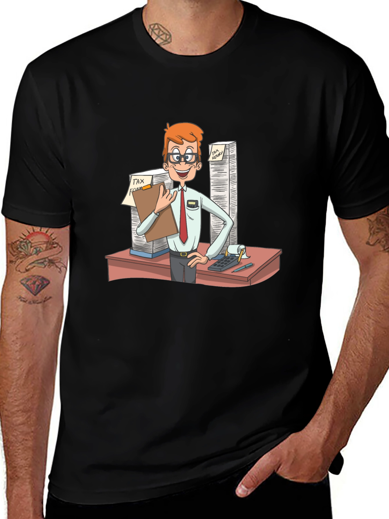 Tax Accountant Cartoon T-Shirt