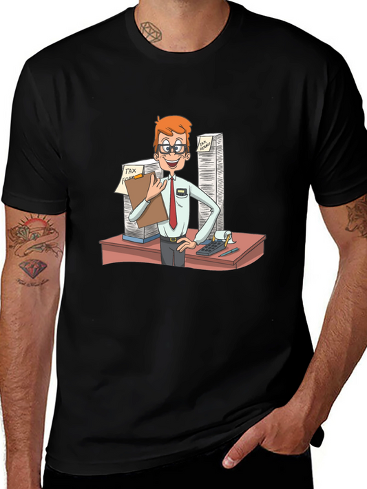 Tax Accountant Cartoon T-Shirt