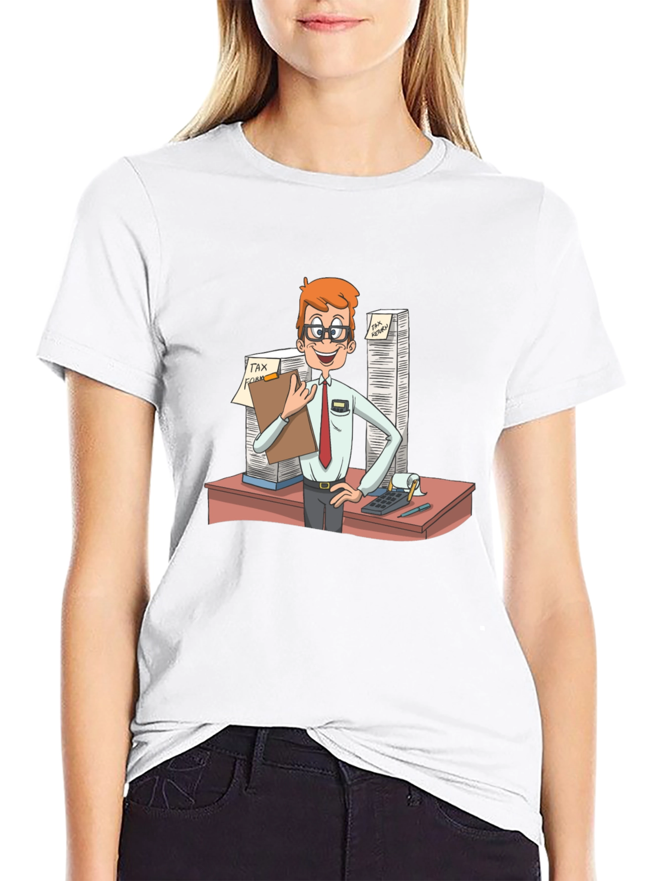 Tax Accountant Cartoon T-Shirt