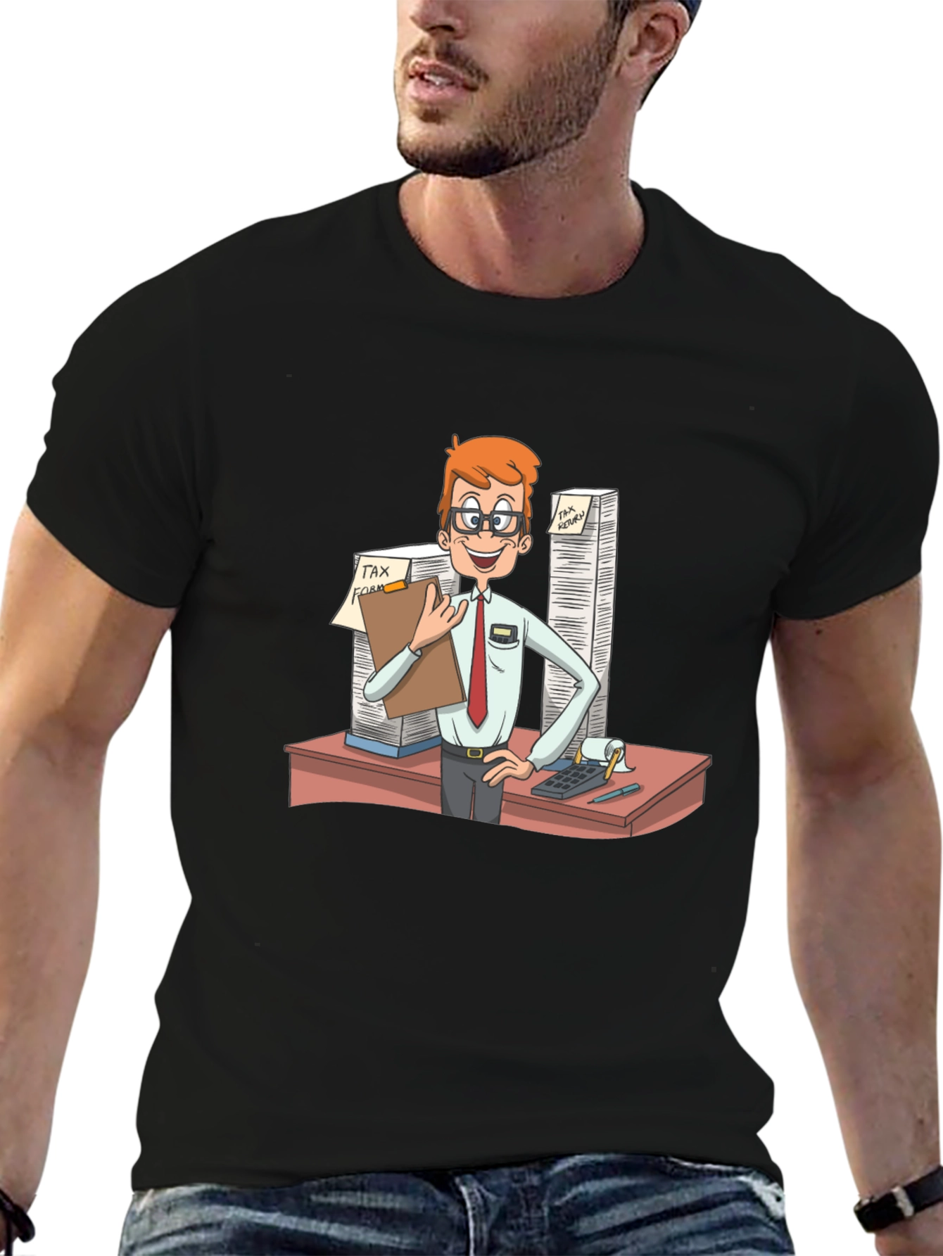 Tax Accountant Cartoon T-Shirt