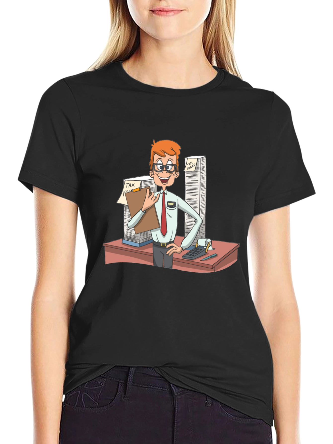 Tax Accountant Cartoon T-Shirt