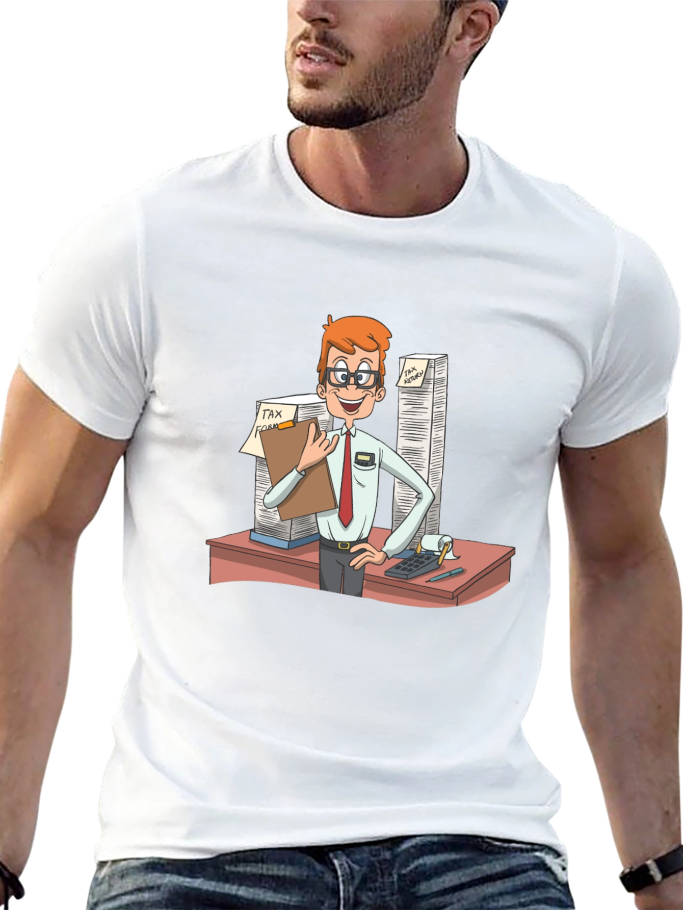 Tax Accountant Cartoon T-Shirt
