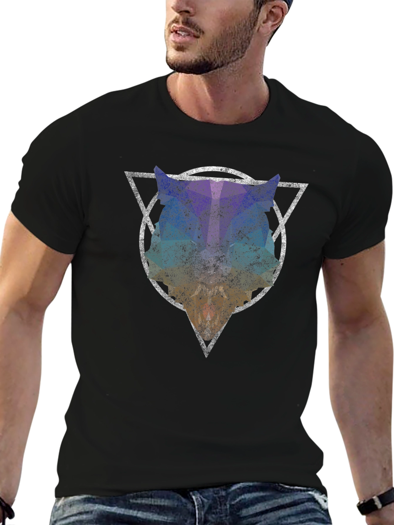 Abstract Animal T-Shirt - Geometric Design