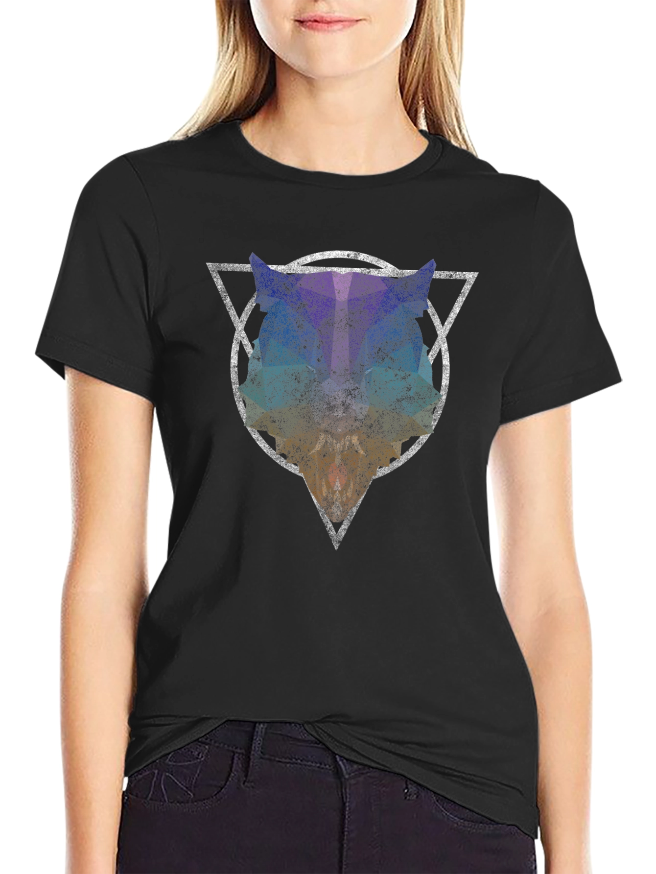 Abstract Animal T-Shirt - Geometric Design