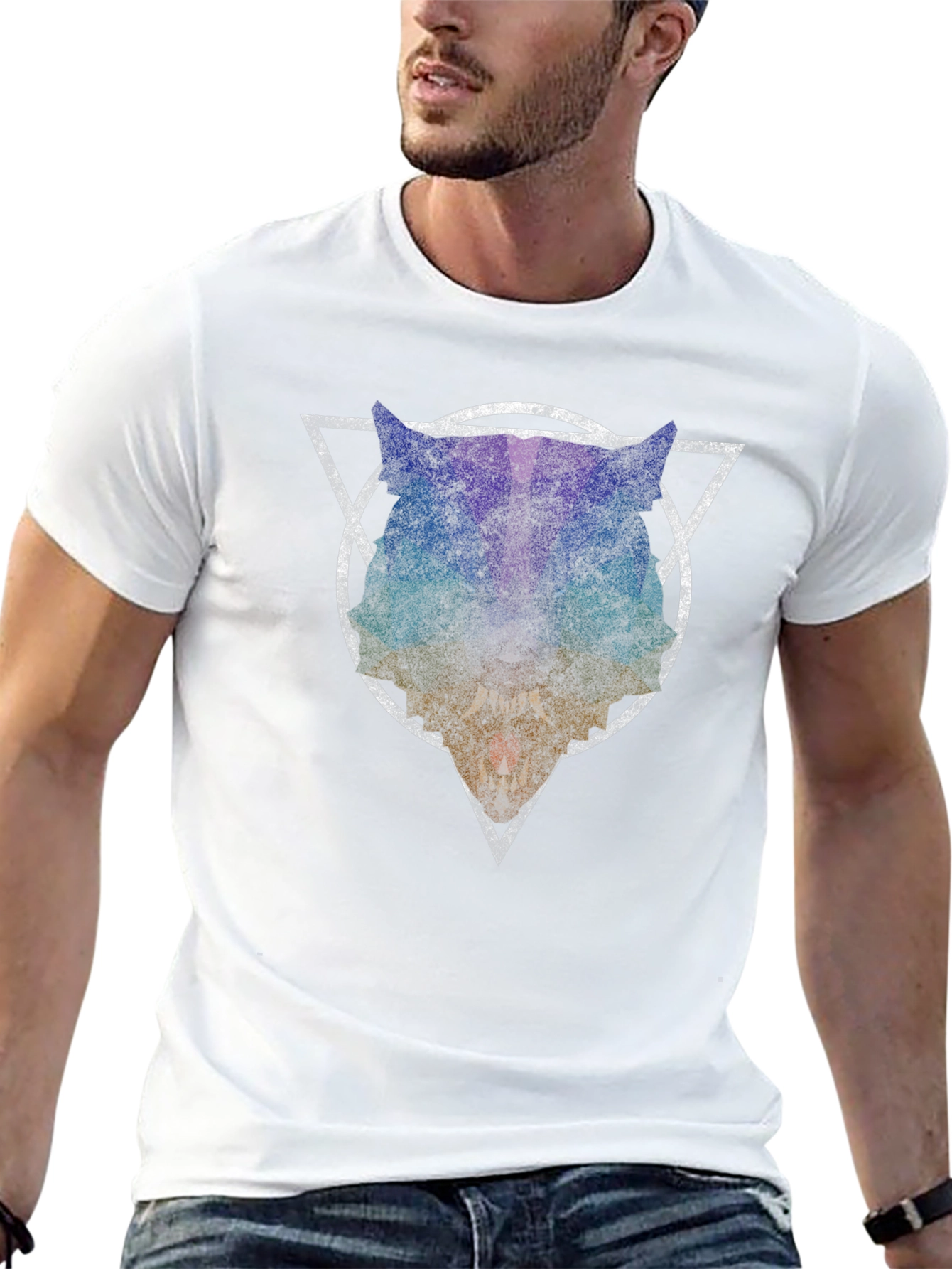 Abstract Animal T-Shirt - Geometric Design