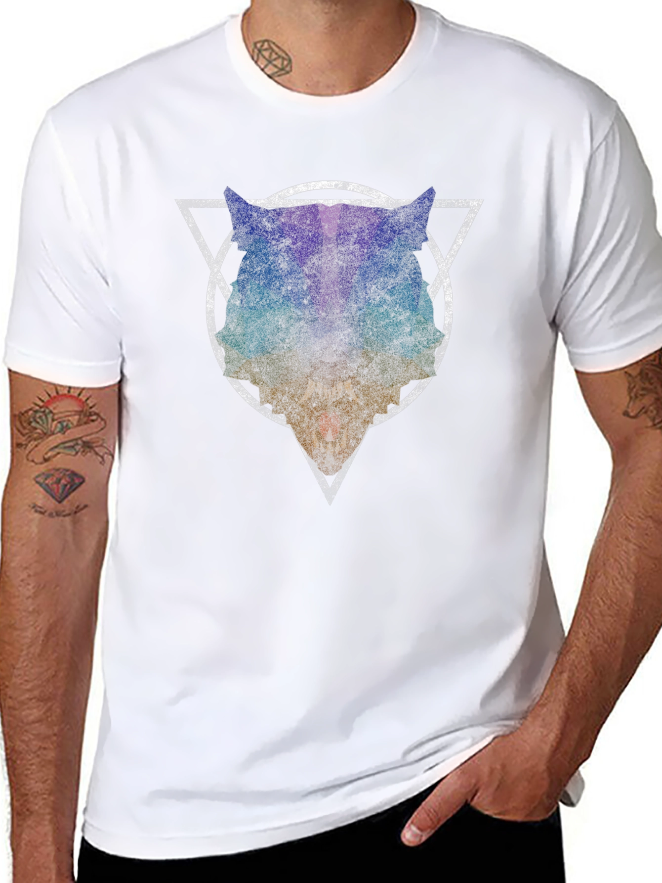 Abstract Animal T-Shirt - Geometric Design