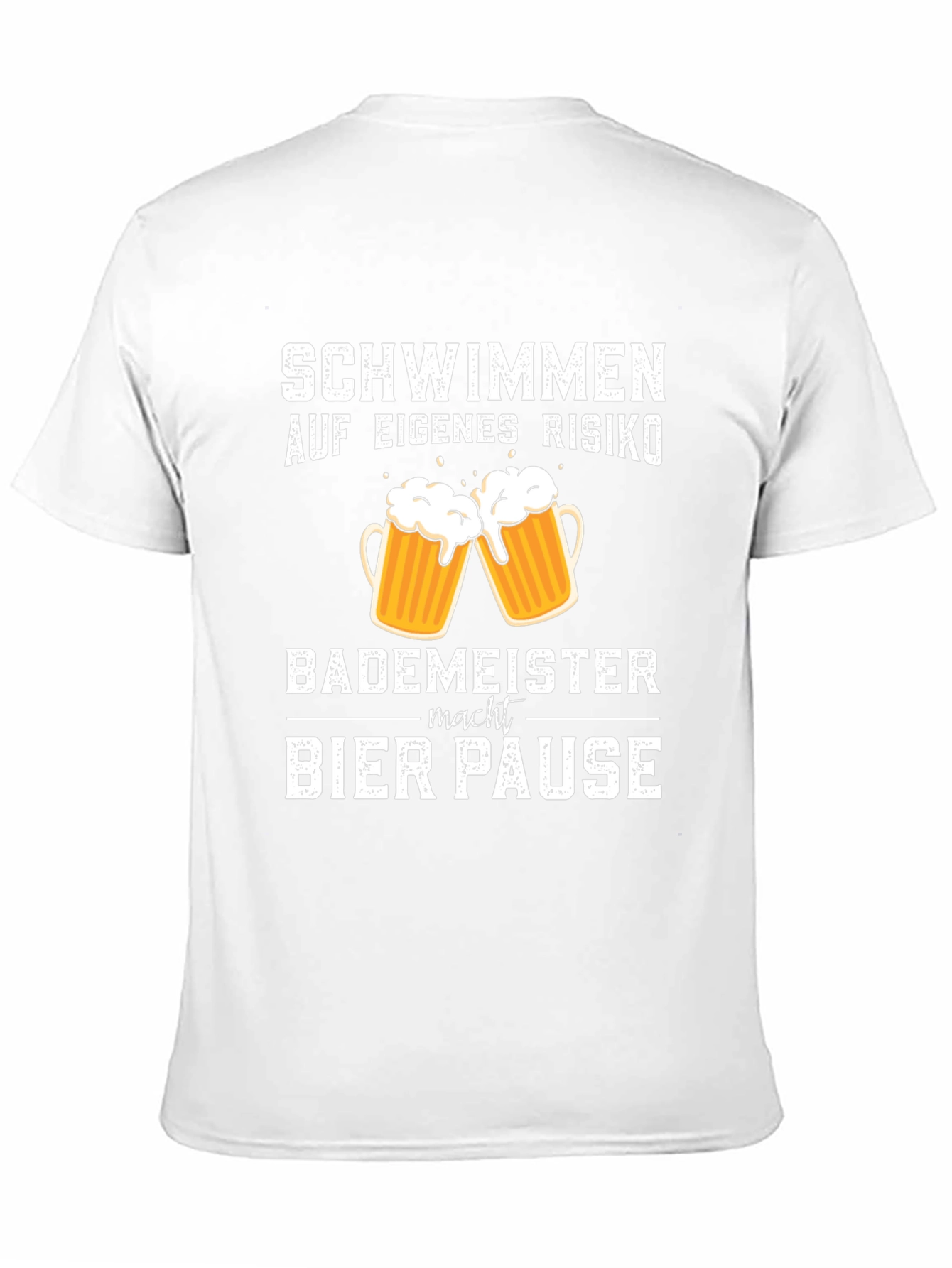 Schwimmen Bier Pause Black T-Shirt