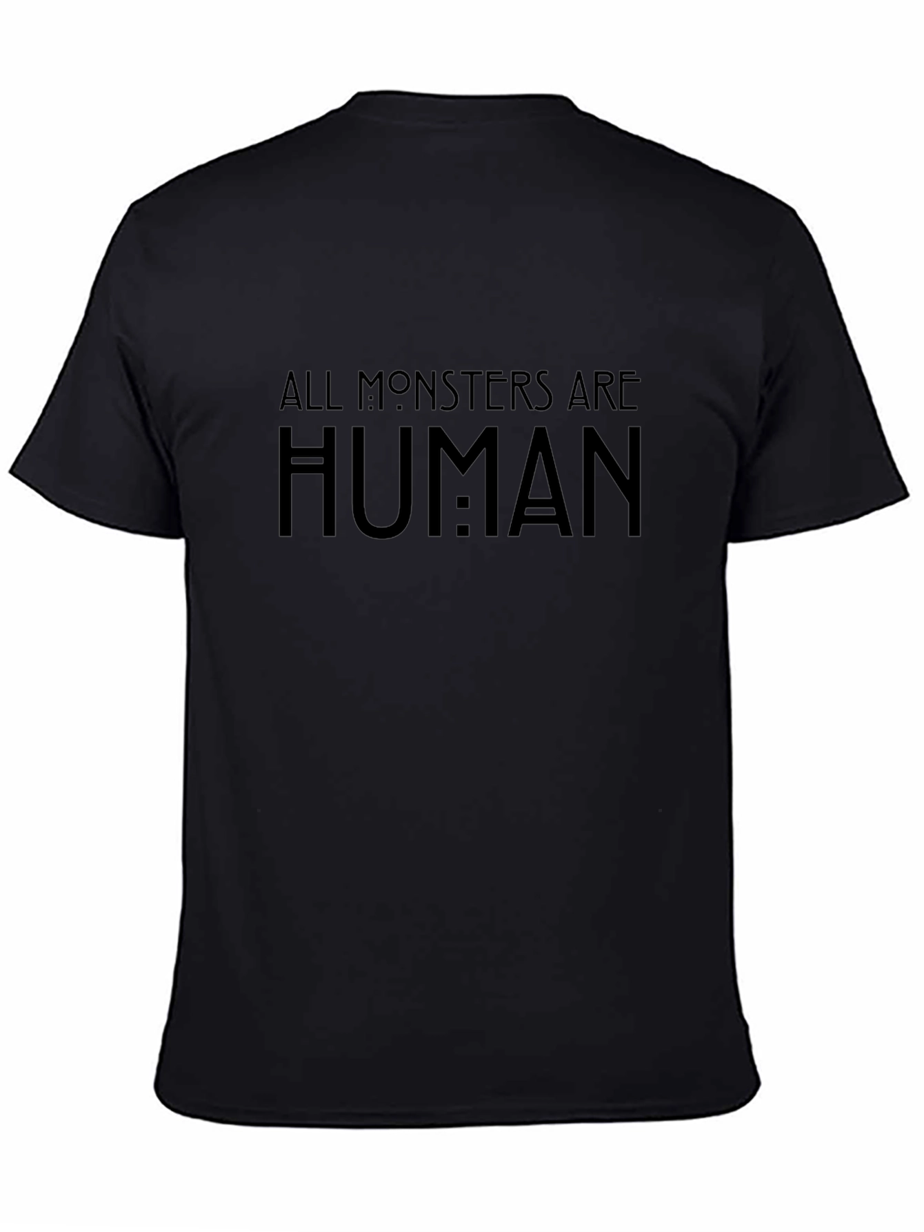All Monsters Are Human Graphic Tee - Black