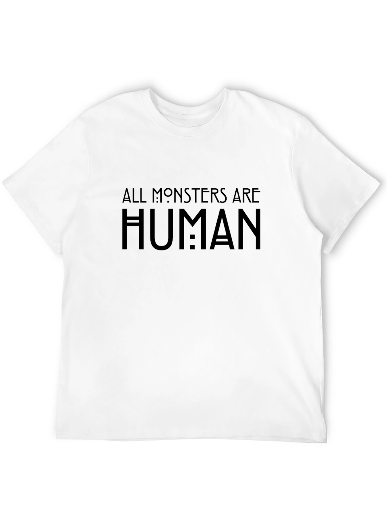All Monsters Are Human Graphic Tee - Black