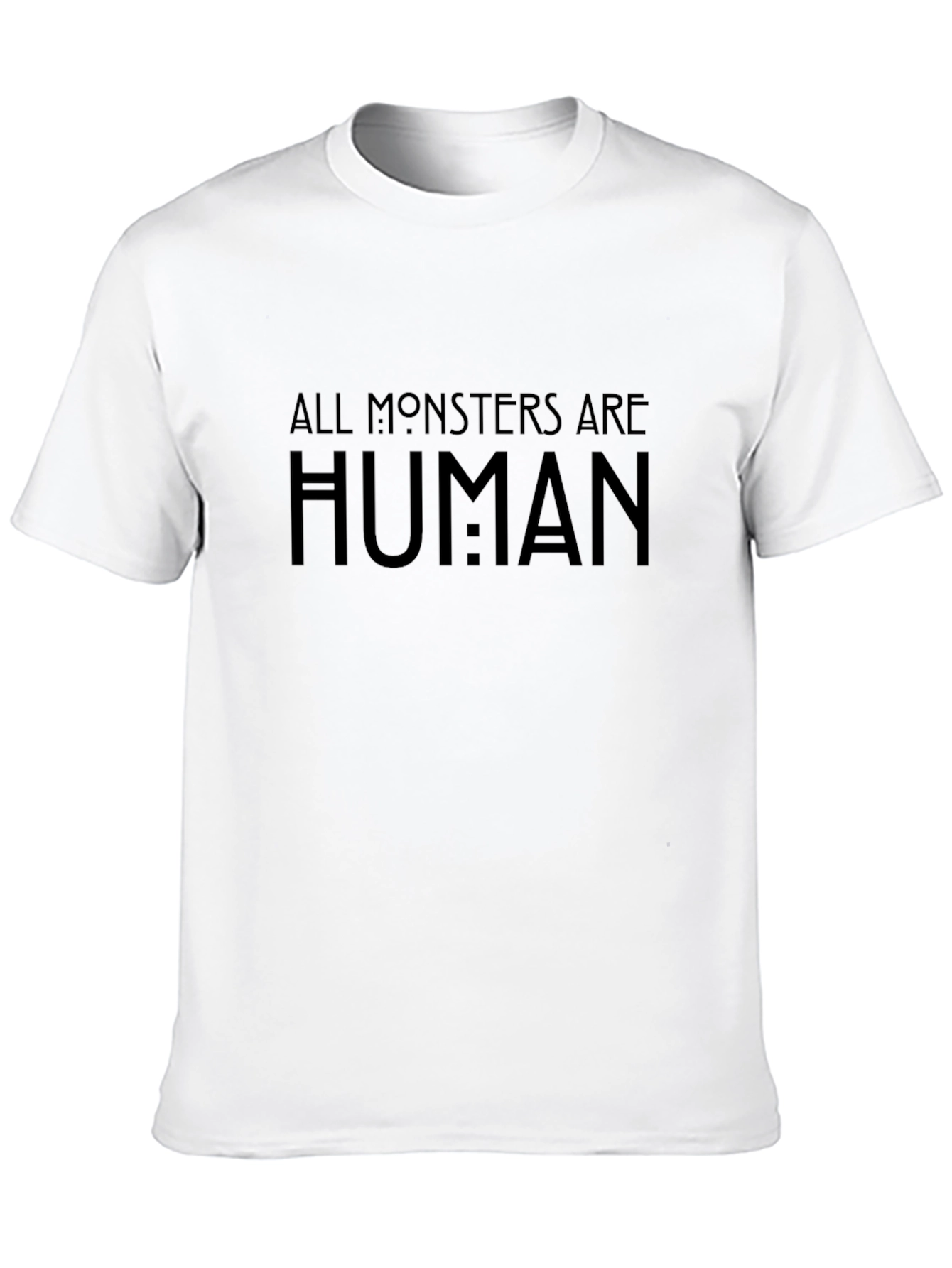 All Monsters Are Human Graphic Tee - Black