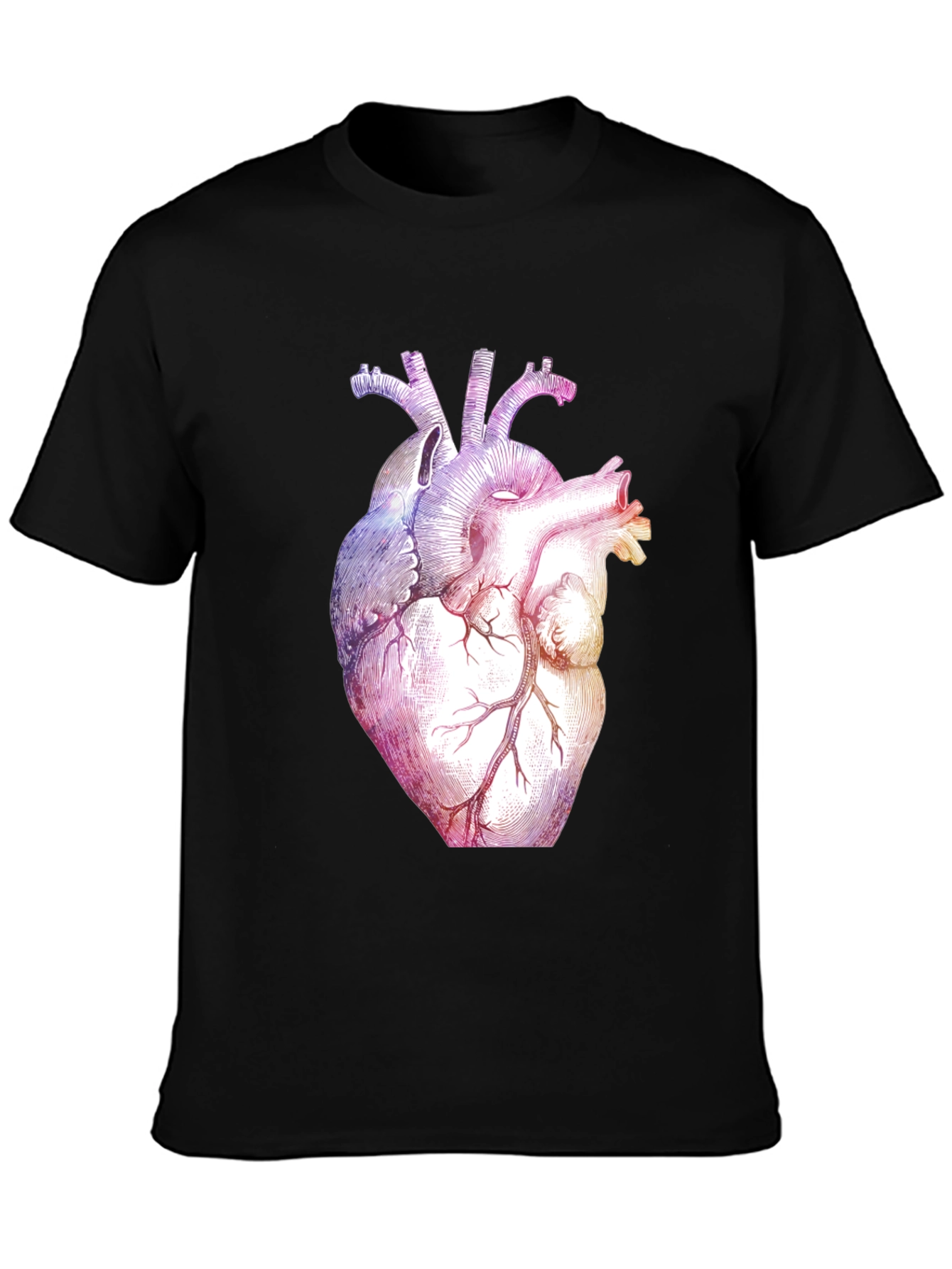 Anatomical Heart Graphic Tee - Black