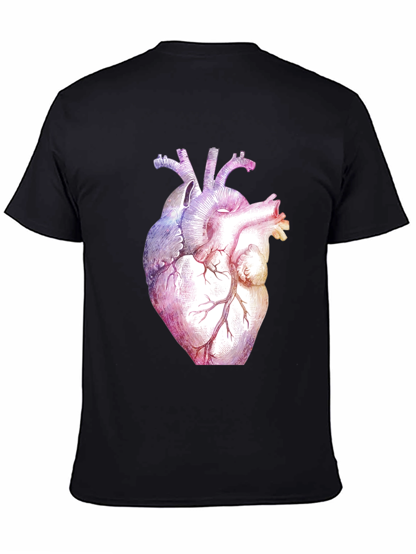 Anatomical Heart Graphic Tee - Black