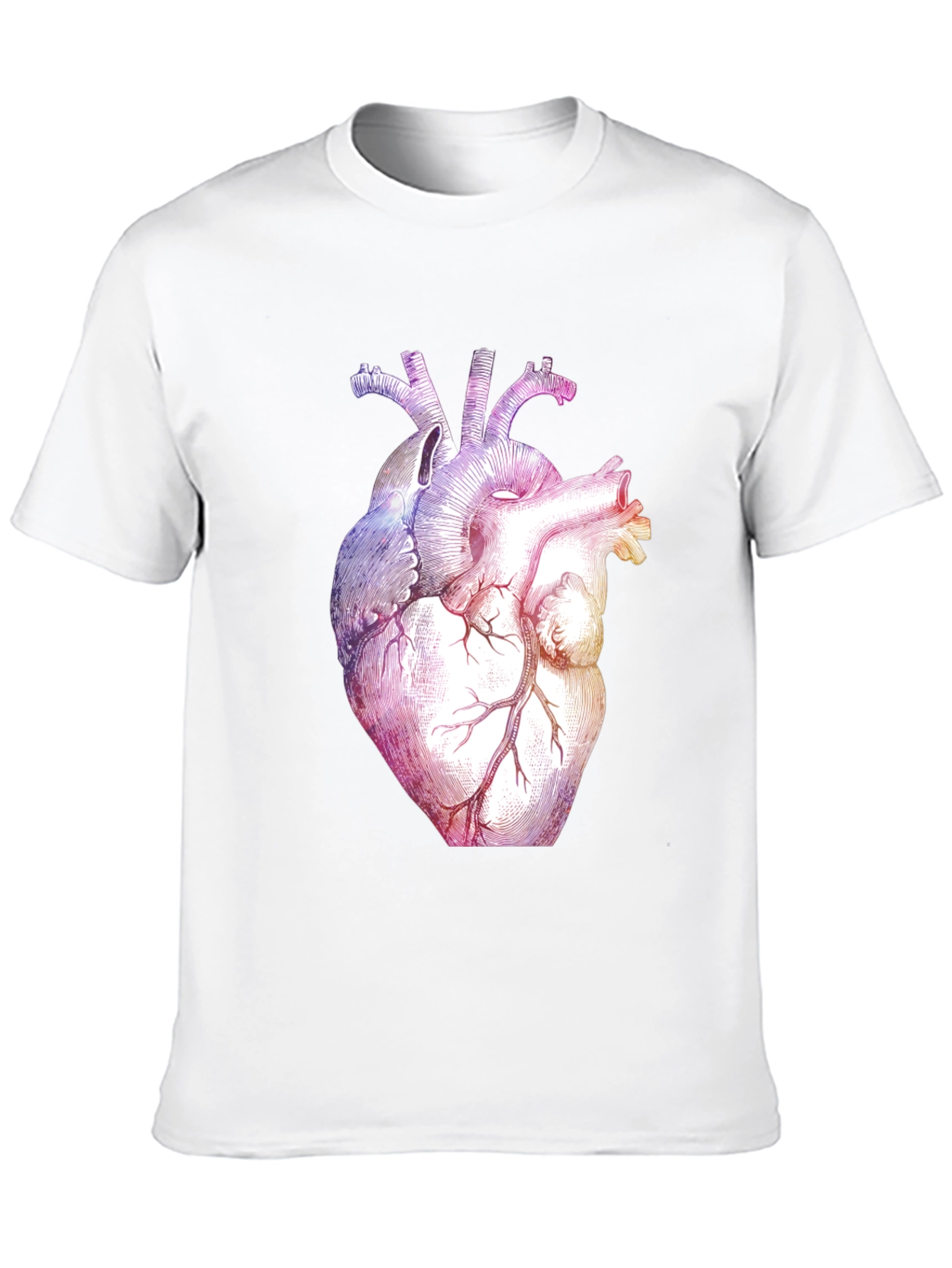 Anatomical Heart Graphic Tee - Black