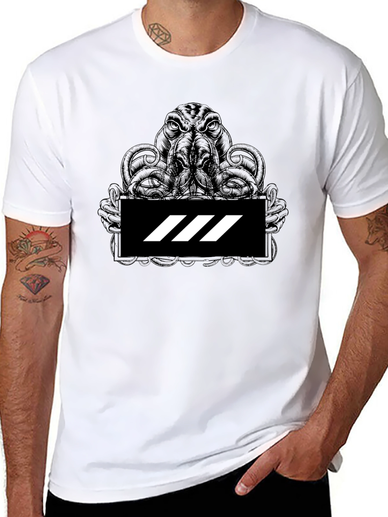 Kraken Graphic Tee - Mens Black T-Shirt