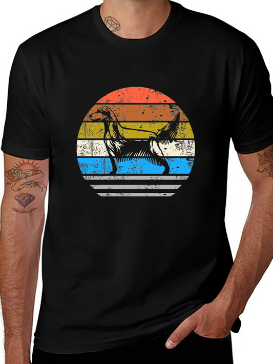 Vintage Dog Silhouette Graphic Tee