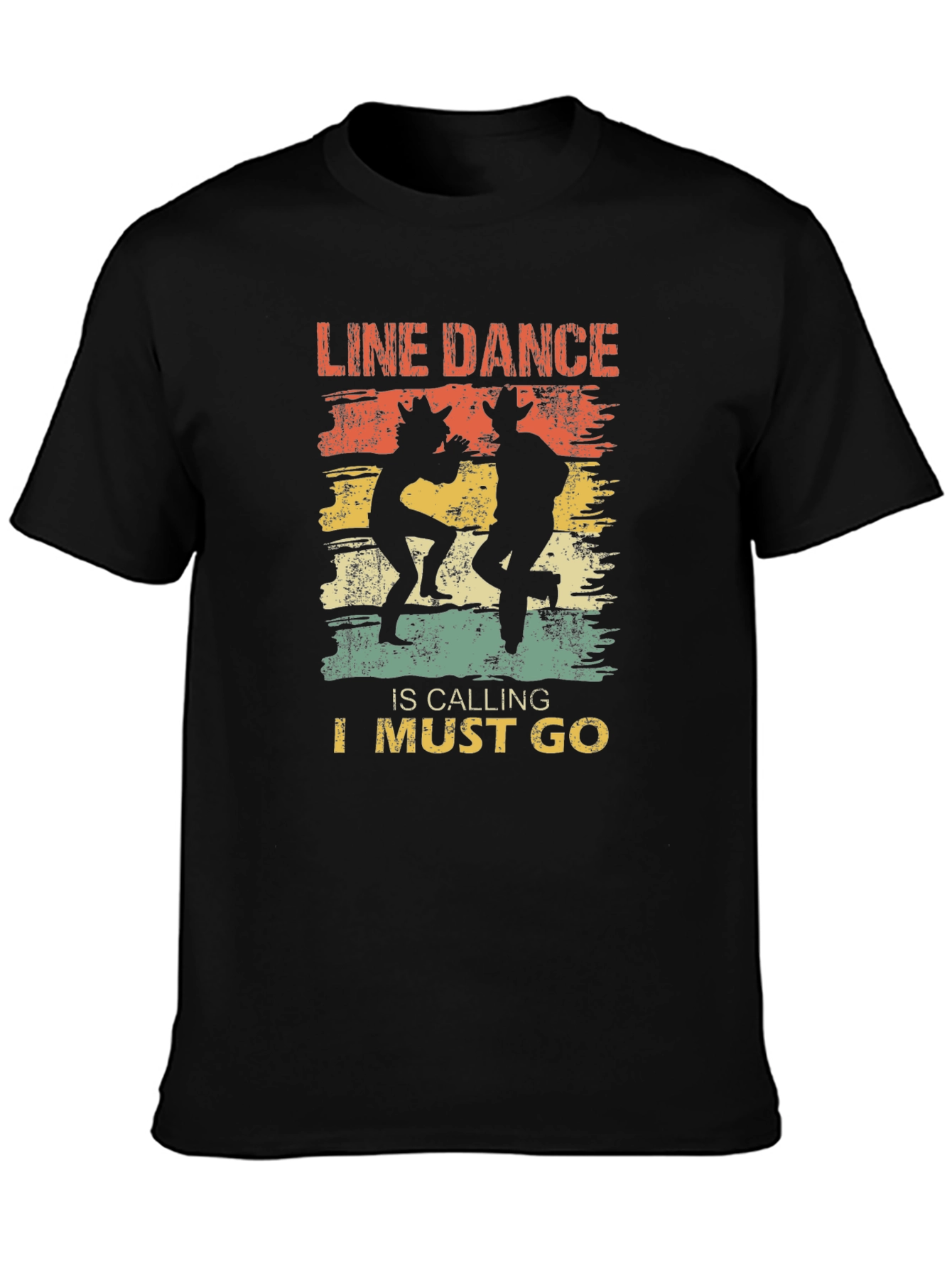 Line Dance Calling Retro Graphic Tee
