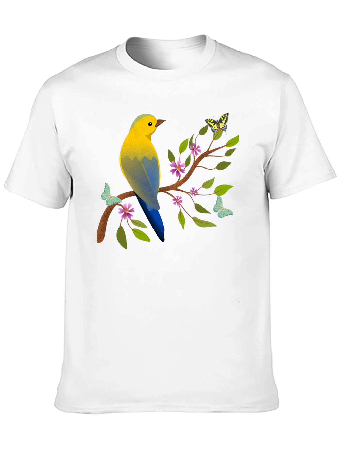 Bird and Butterfly Graphic Tee