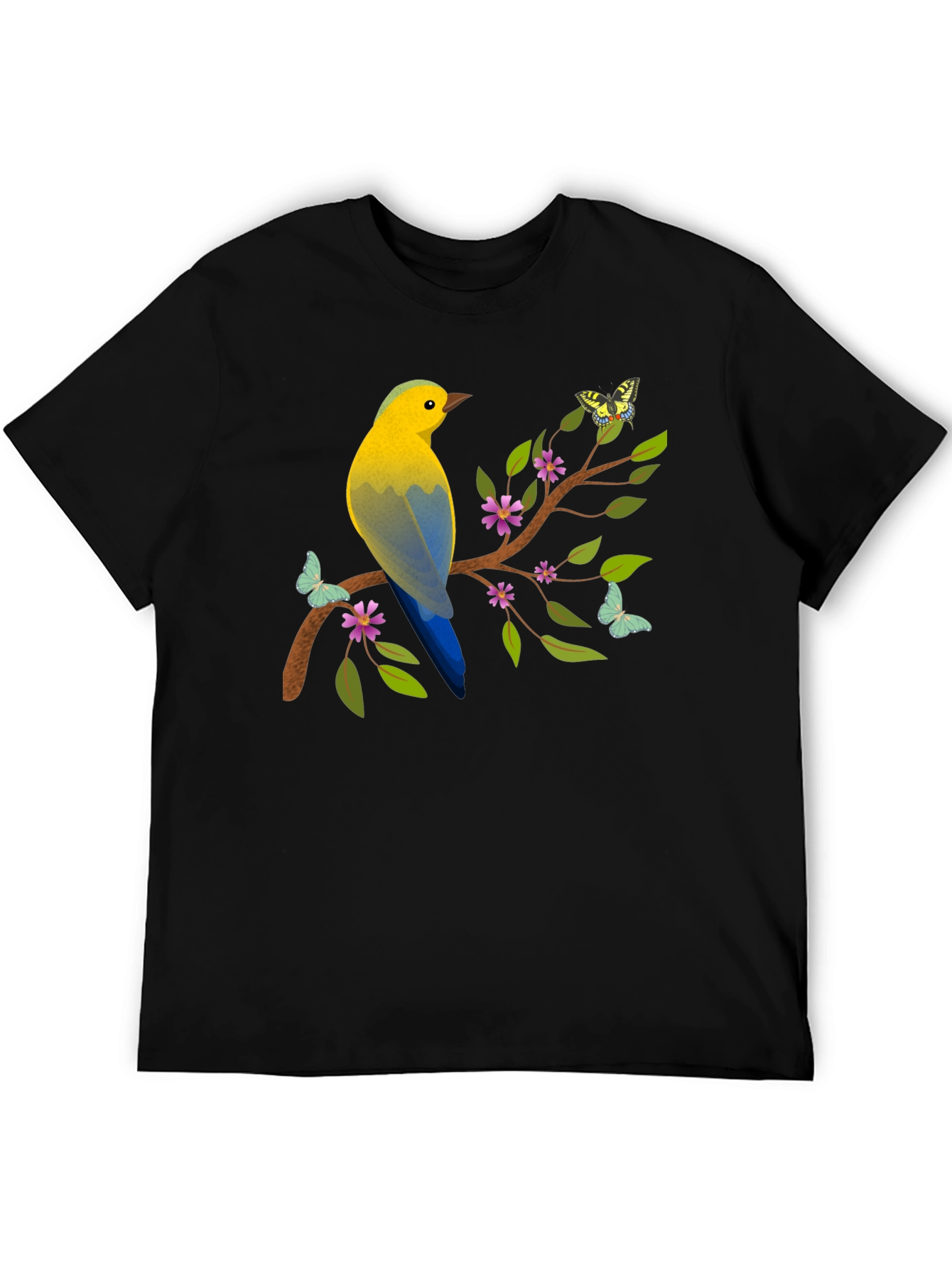 Bird and Butterfly Graphic Tee
