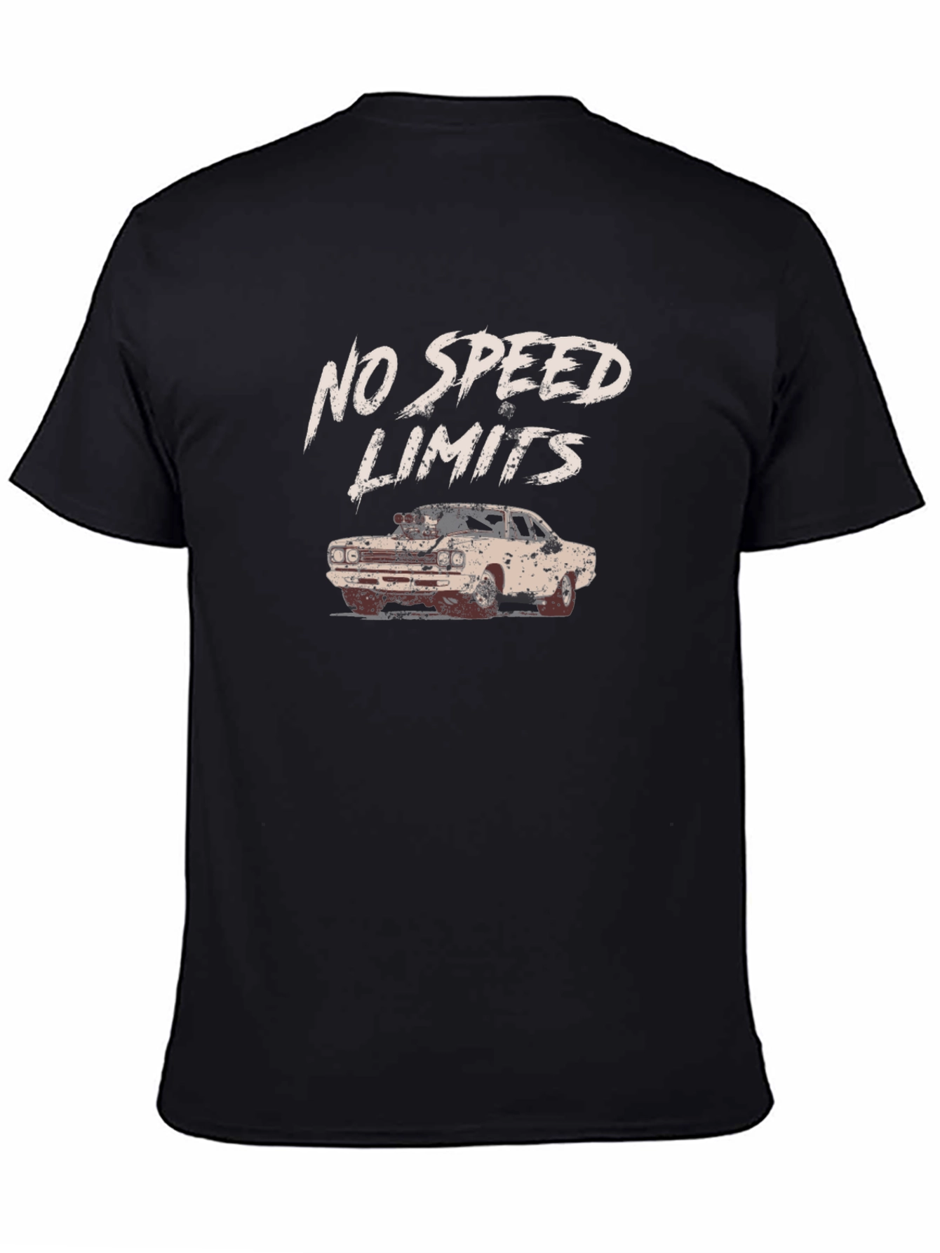 No Speed Limits Car Graphic T-Shirt