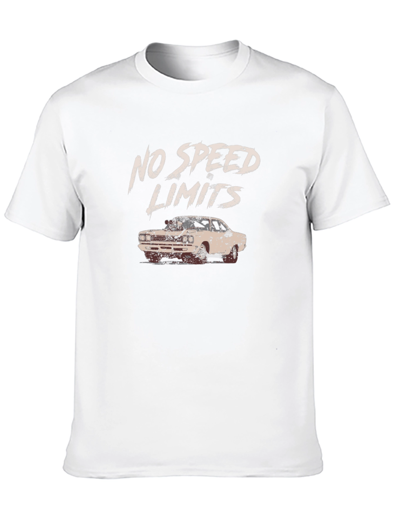 No Speed Limits Car Graphic T-Shirt