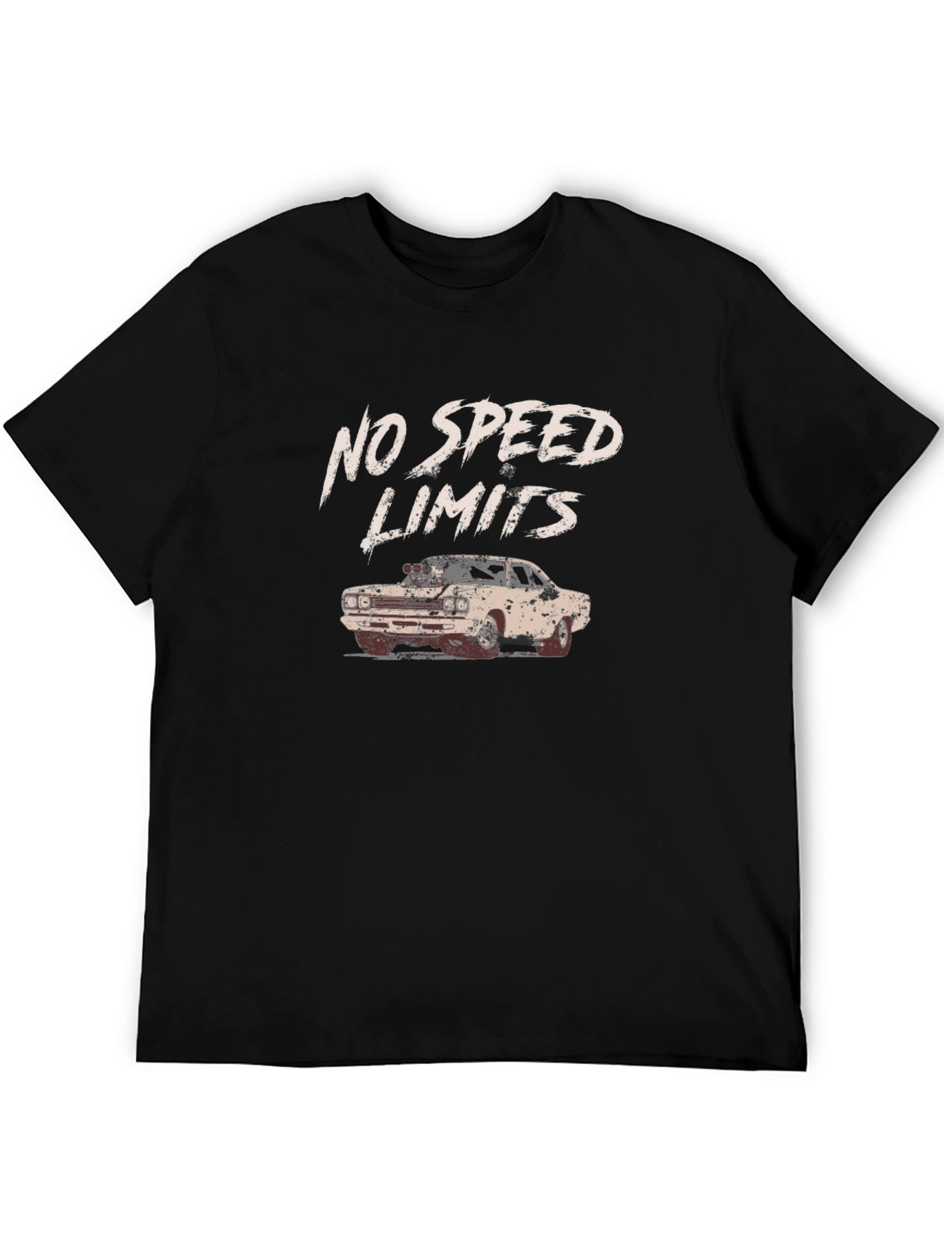 No Speed Limits Car Graphic T-Shirt