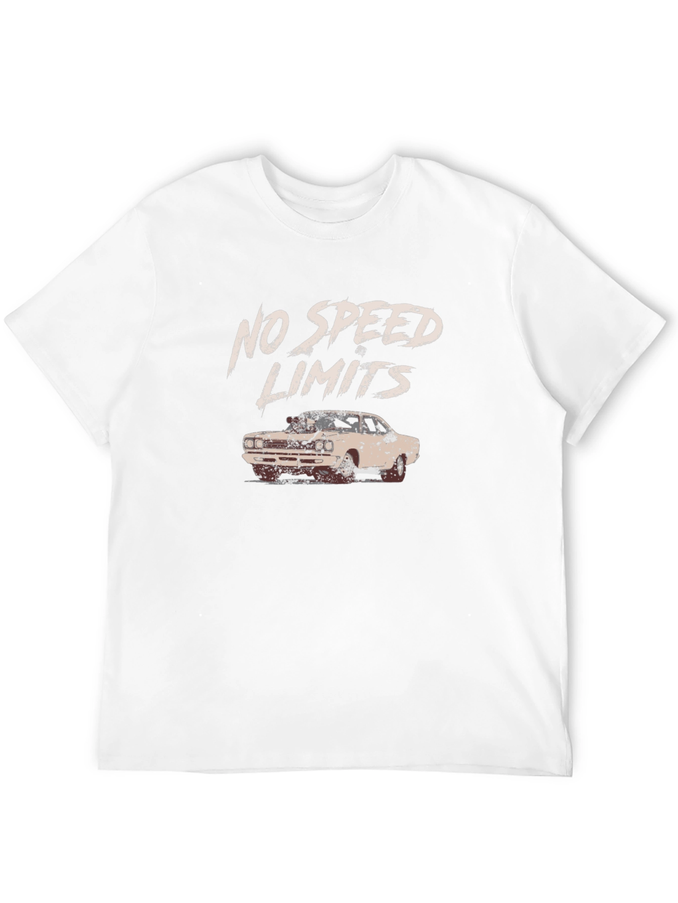 No Speed Limits Car Graphic T-Shirt