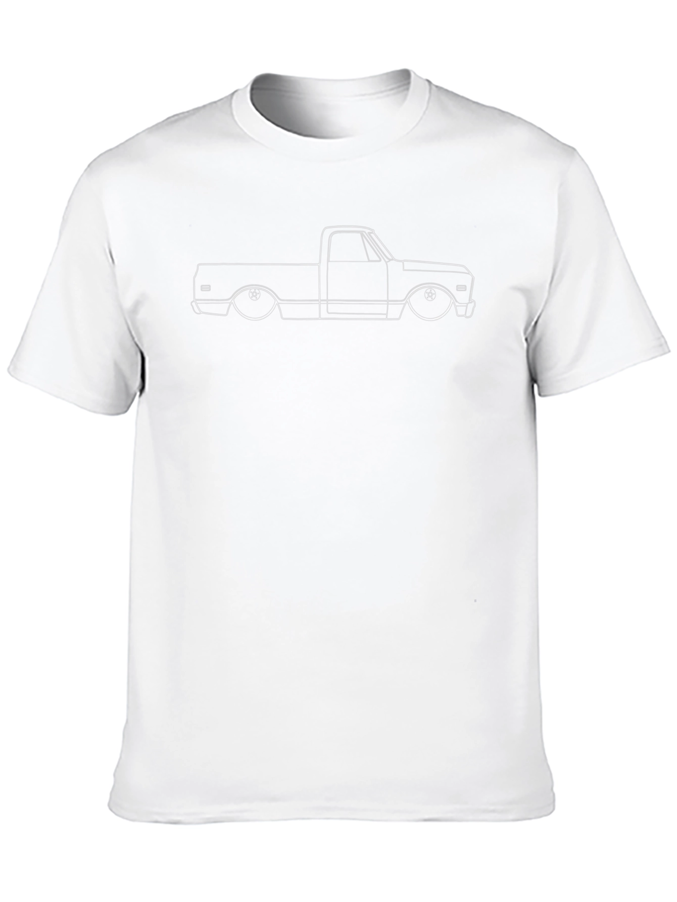 Classic Truck Outline T-Shirt - Black