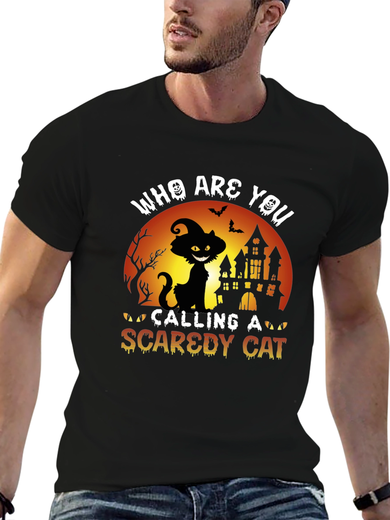Halloween Black Cat T-Shirt