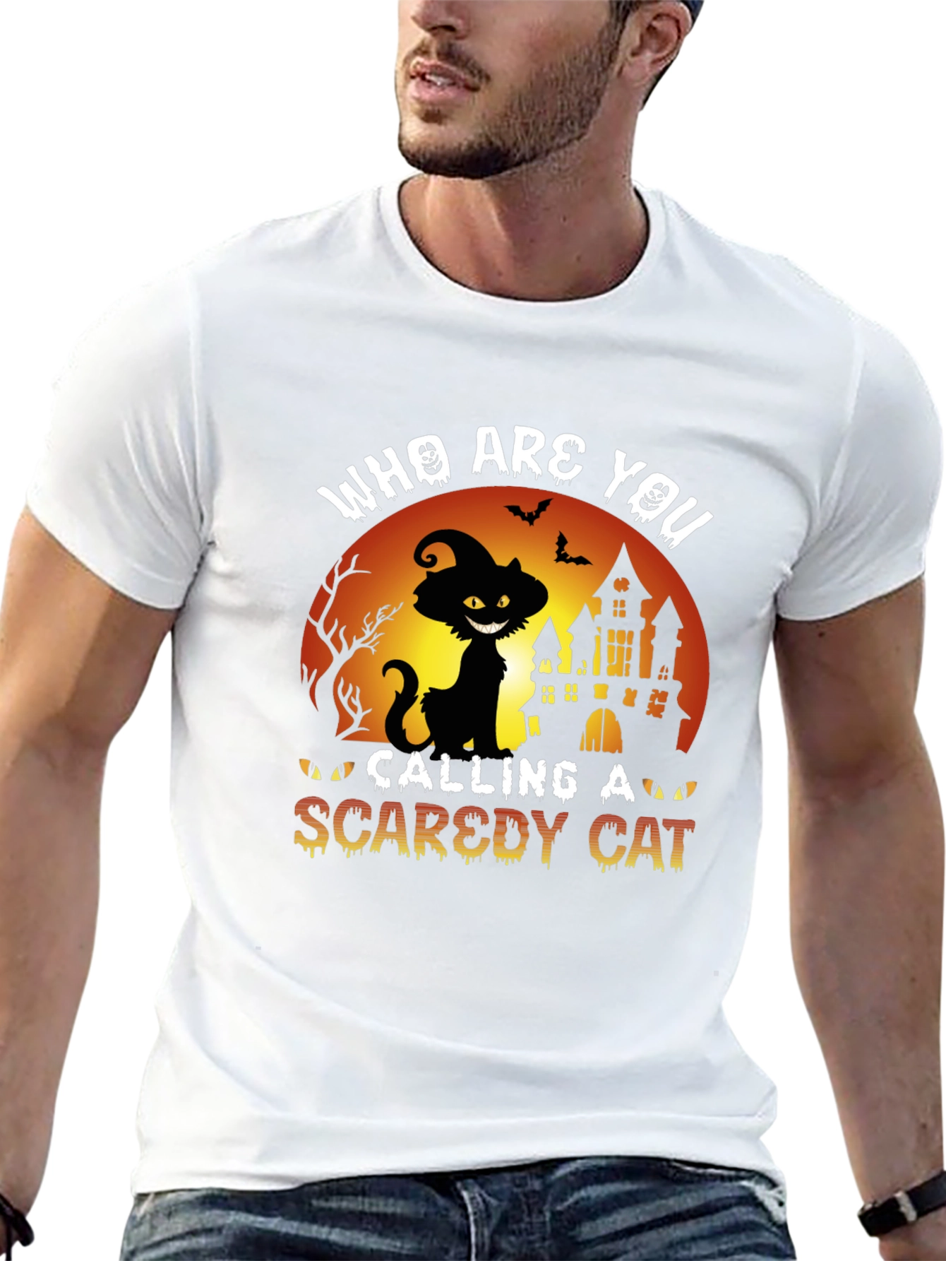 Halloween Black Cat T-Shirt