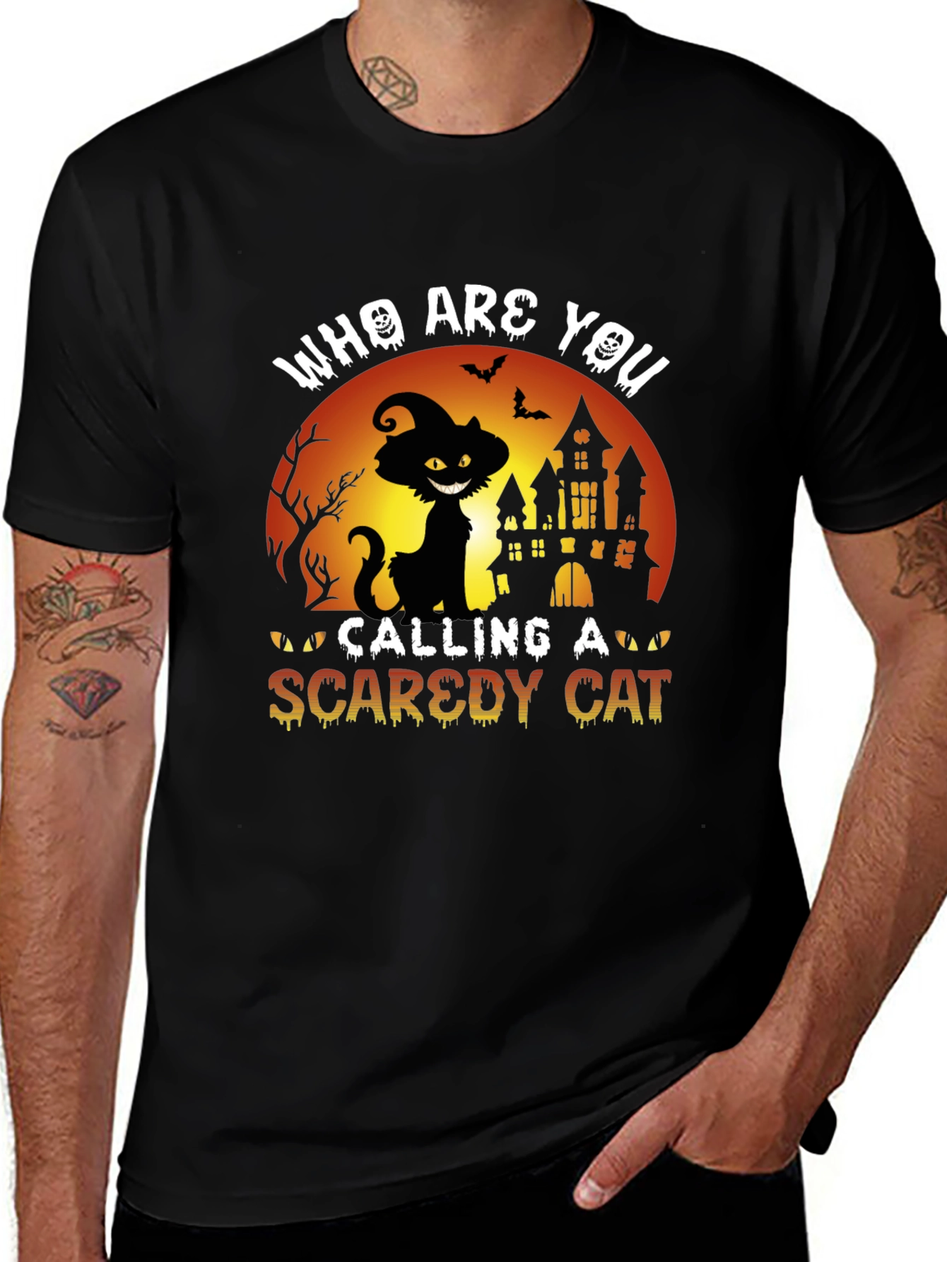 Halloween Black Cat T-Shirt