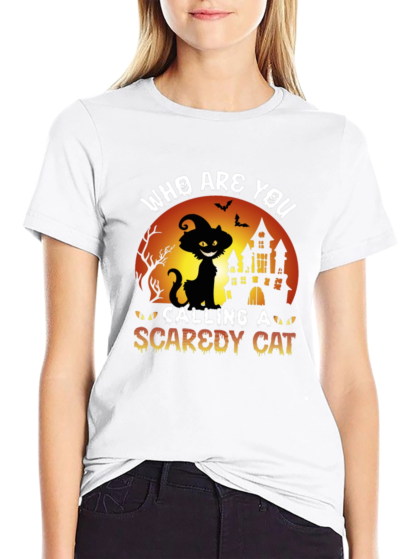 Halloween Black Cat T-Shirt