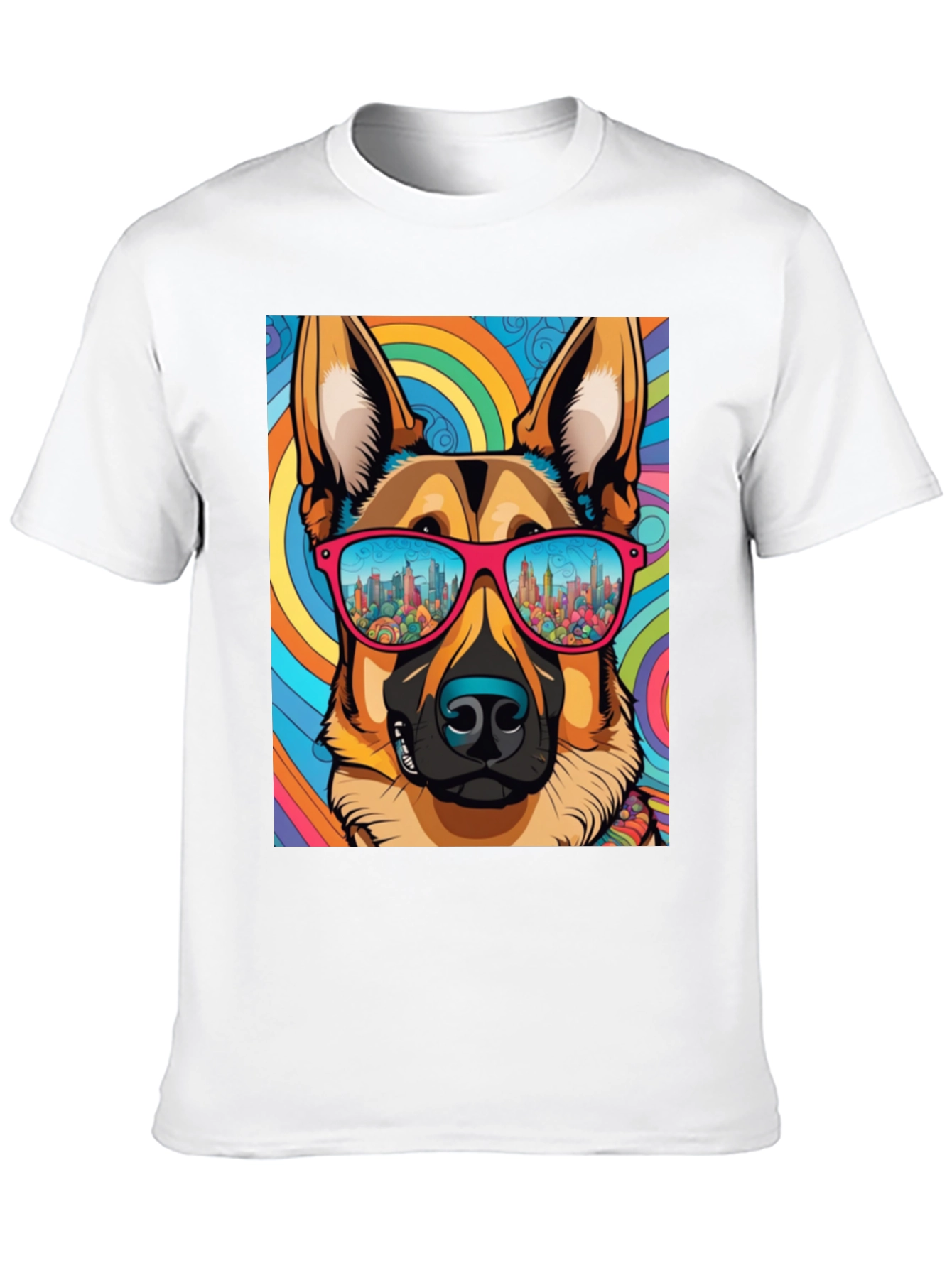 Cool Dog Graphic Tee - Retro Style