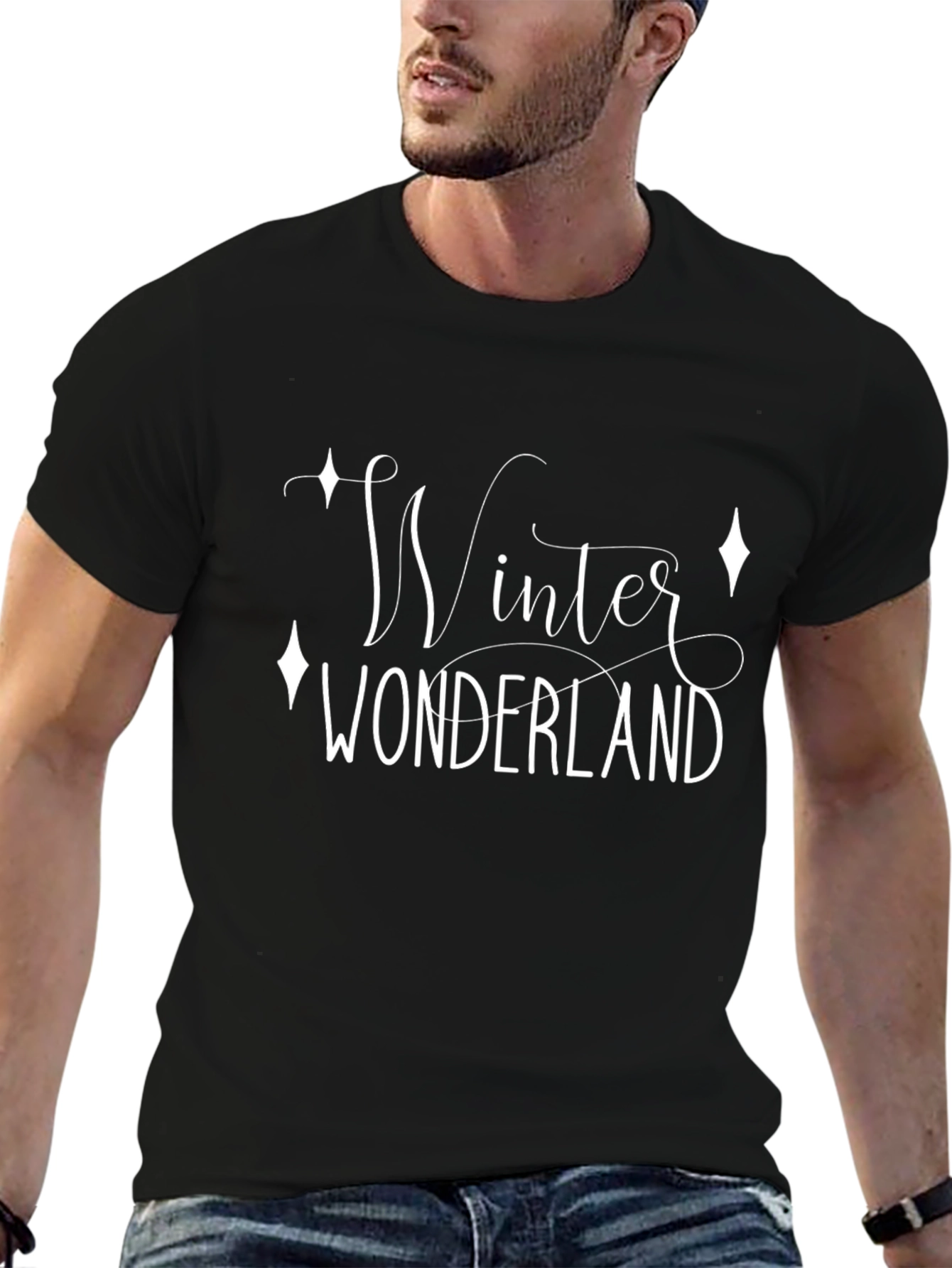 Winter Wonderland Black Graphic Tee