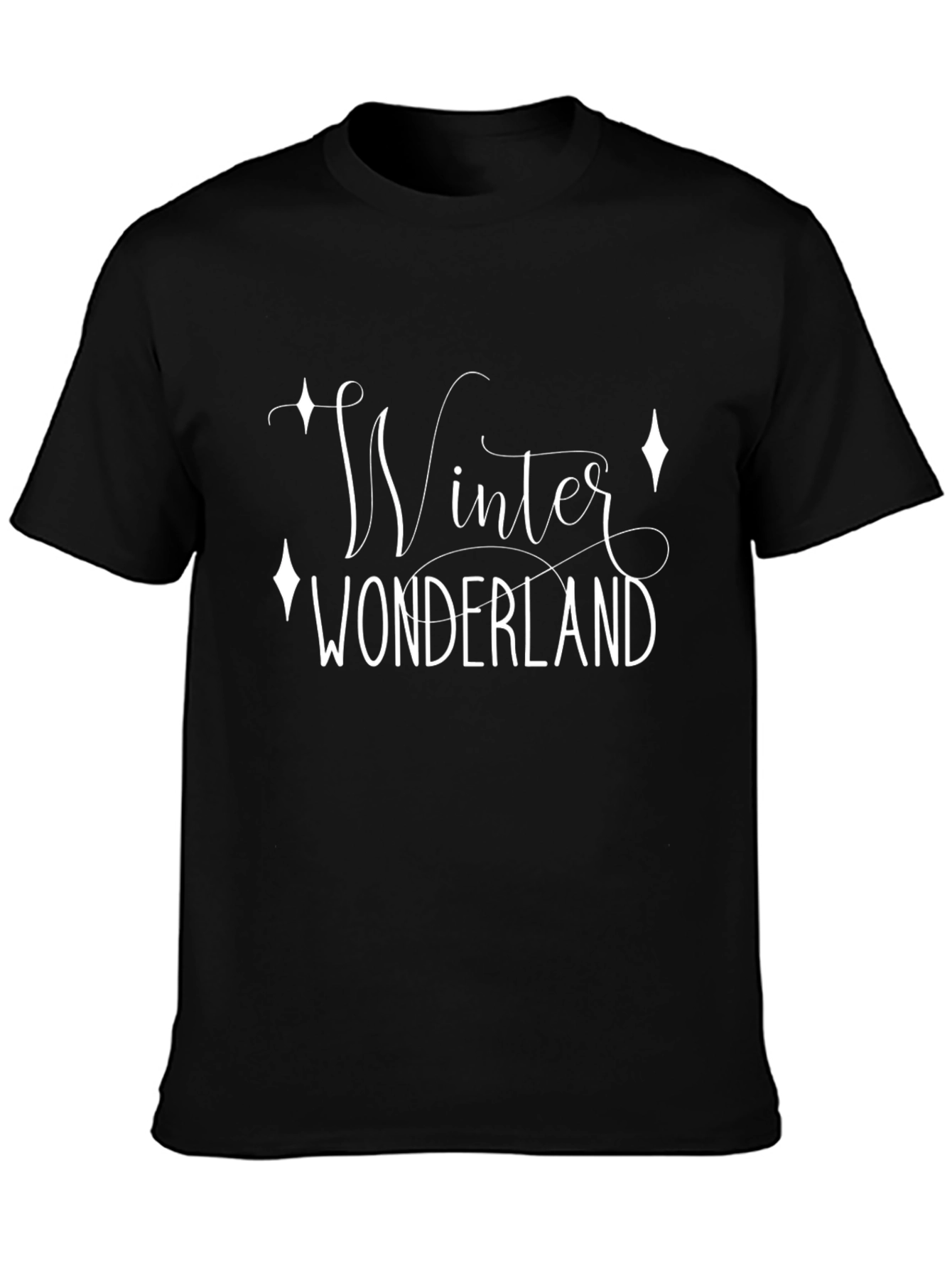 Winter Wonderland Black Graphic Tee
