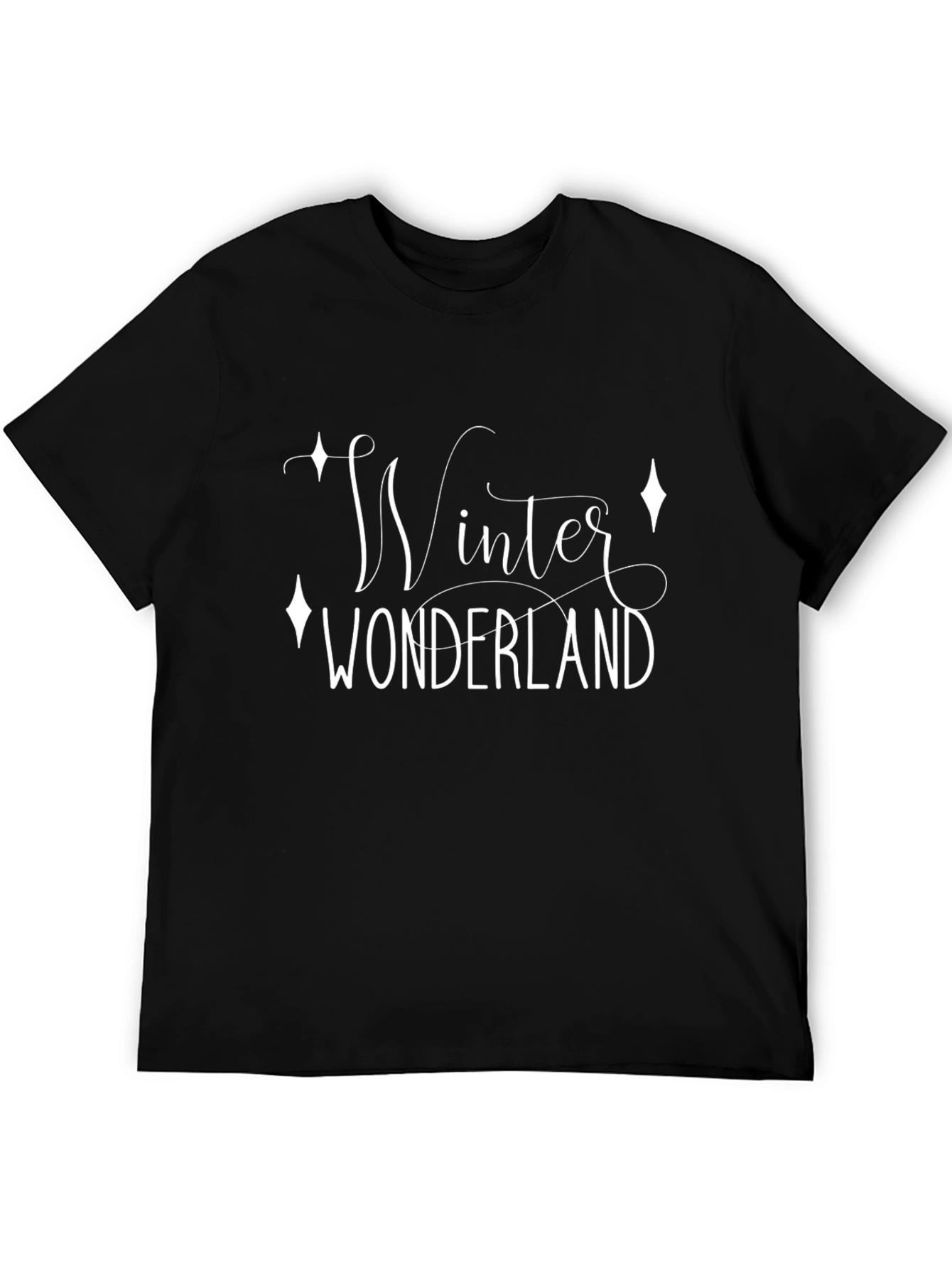 Winter Wonderland Black Graphic Tee