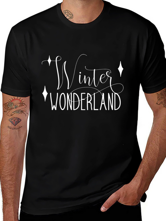 Winter Wonderland Black Graphic Tee