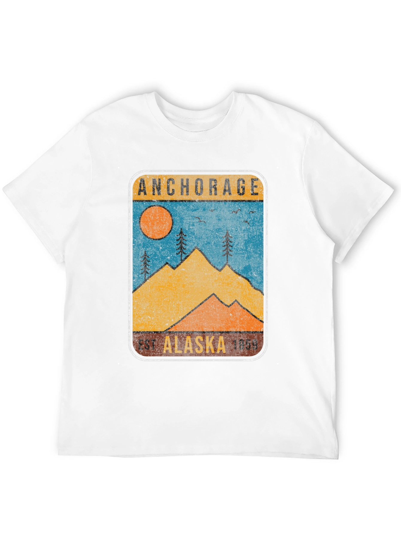 Anchorage Alaska Graphic T-Shirt - Retro Style