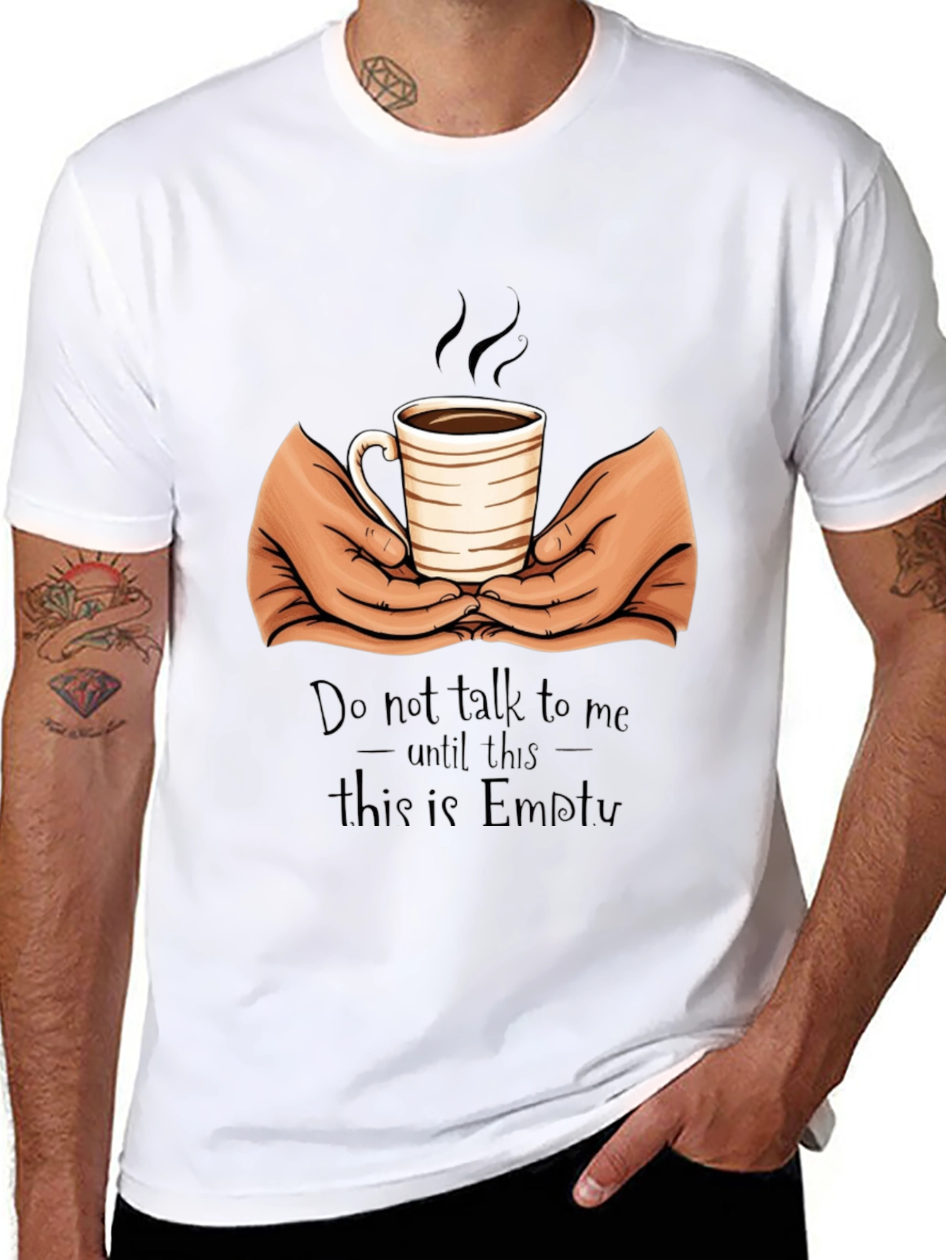 Coffee Lover T-Shirt - Do Not Talk Until Empty