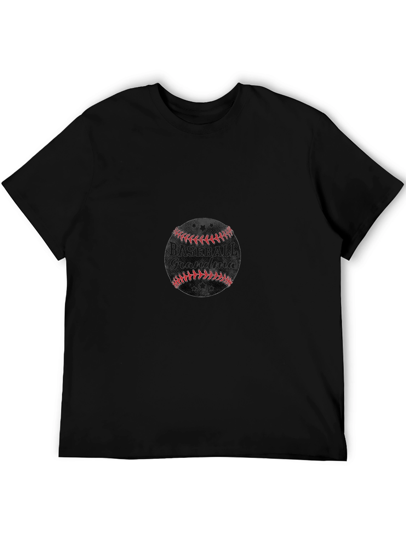 Baseball Grandma Graphic Tee - Black