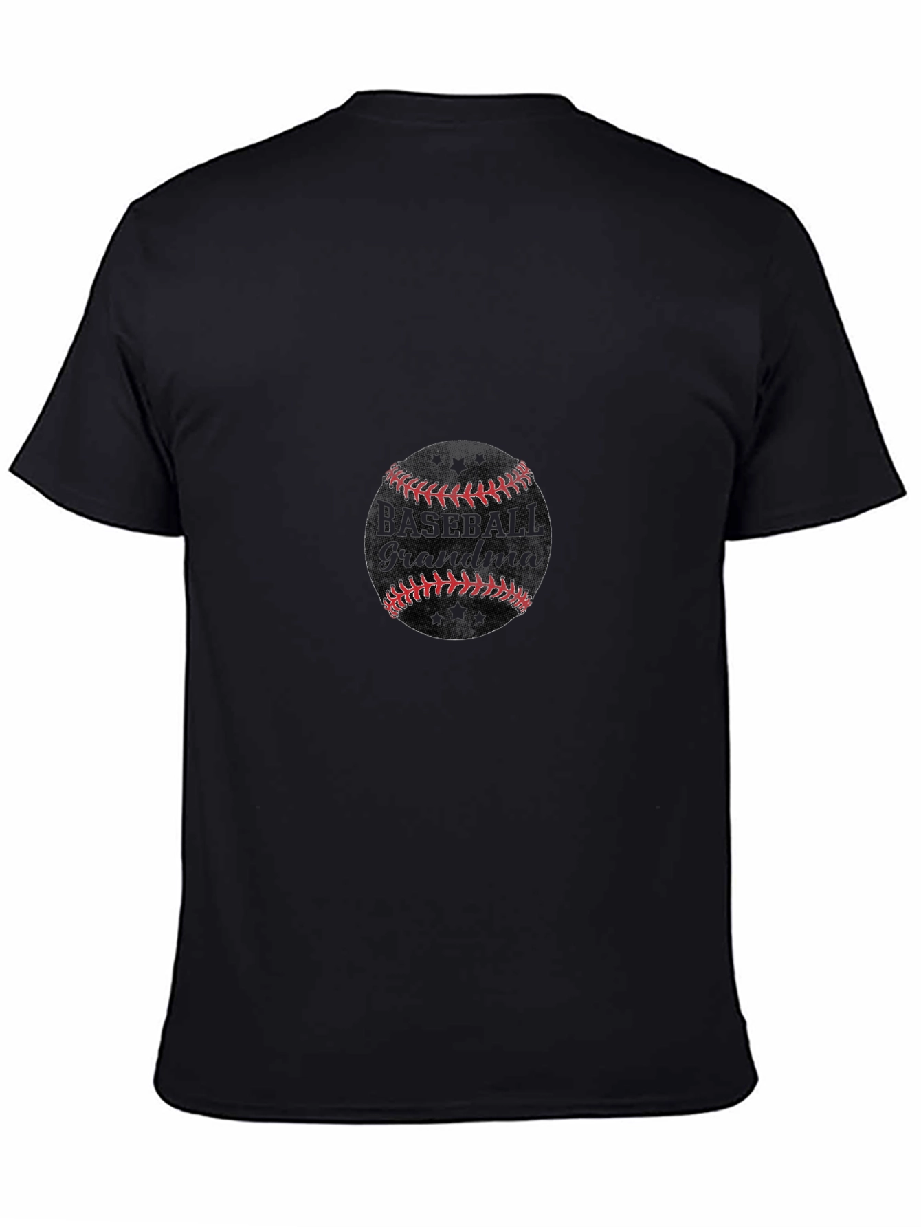 Baseball Grandma Graphic Tee - Black