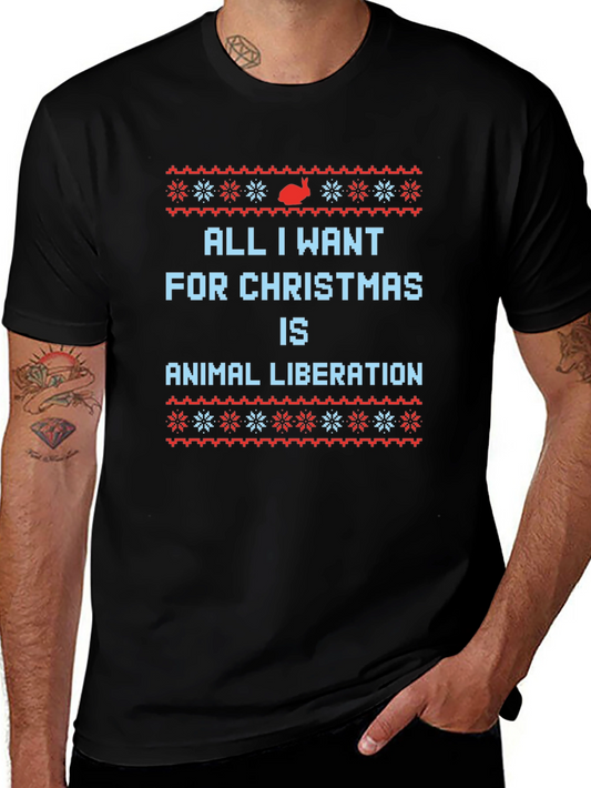 Animal Liberation Christmas Graphic Tee