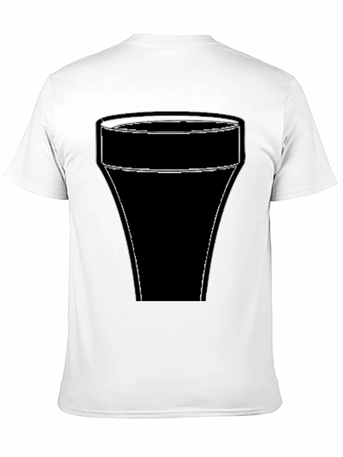 Abstract Glass Design Black T-Shirt