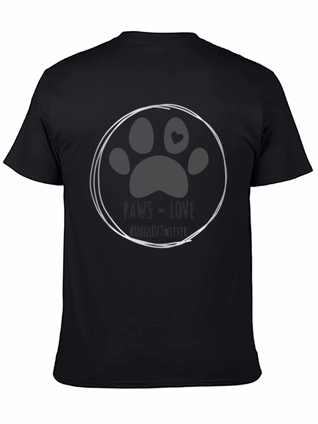 Paws Love Dog T-Shirt - Soft Cotton Tee