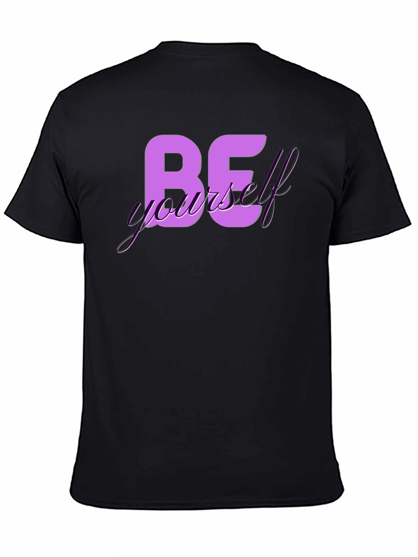 Be Yourself Graphic Tee - Trendy Black T-Shirt