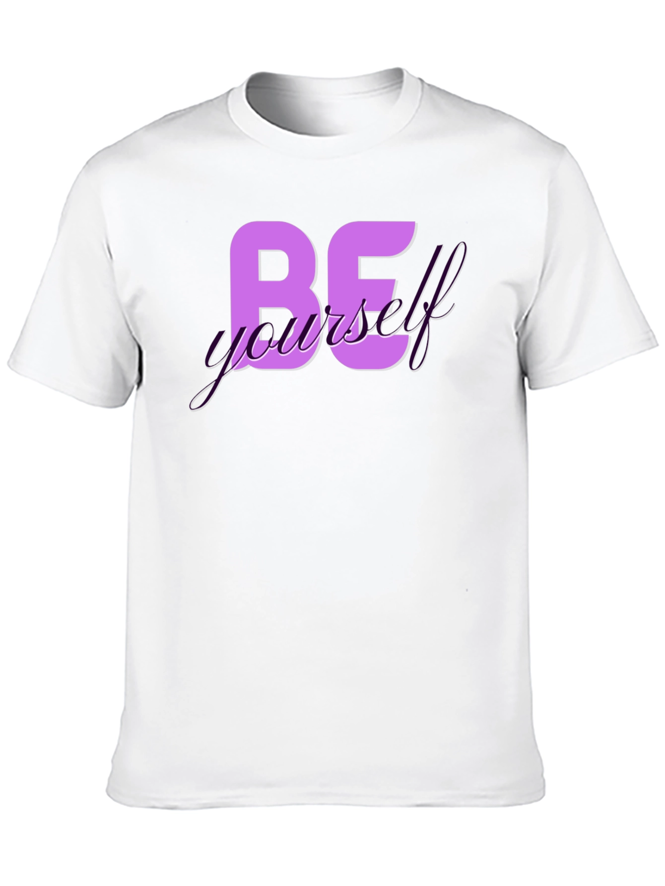 Be Yourself Graphic Tee - Trendy Black T-Shirt
