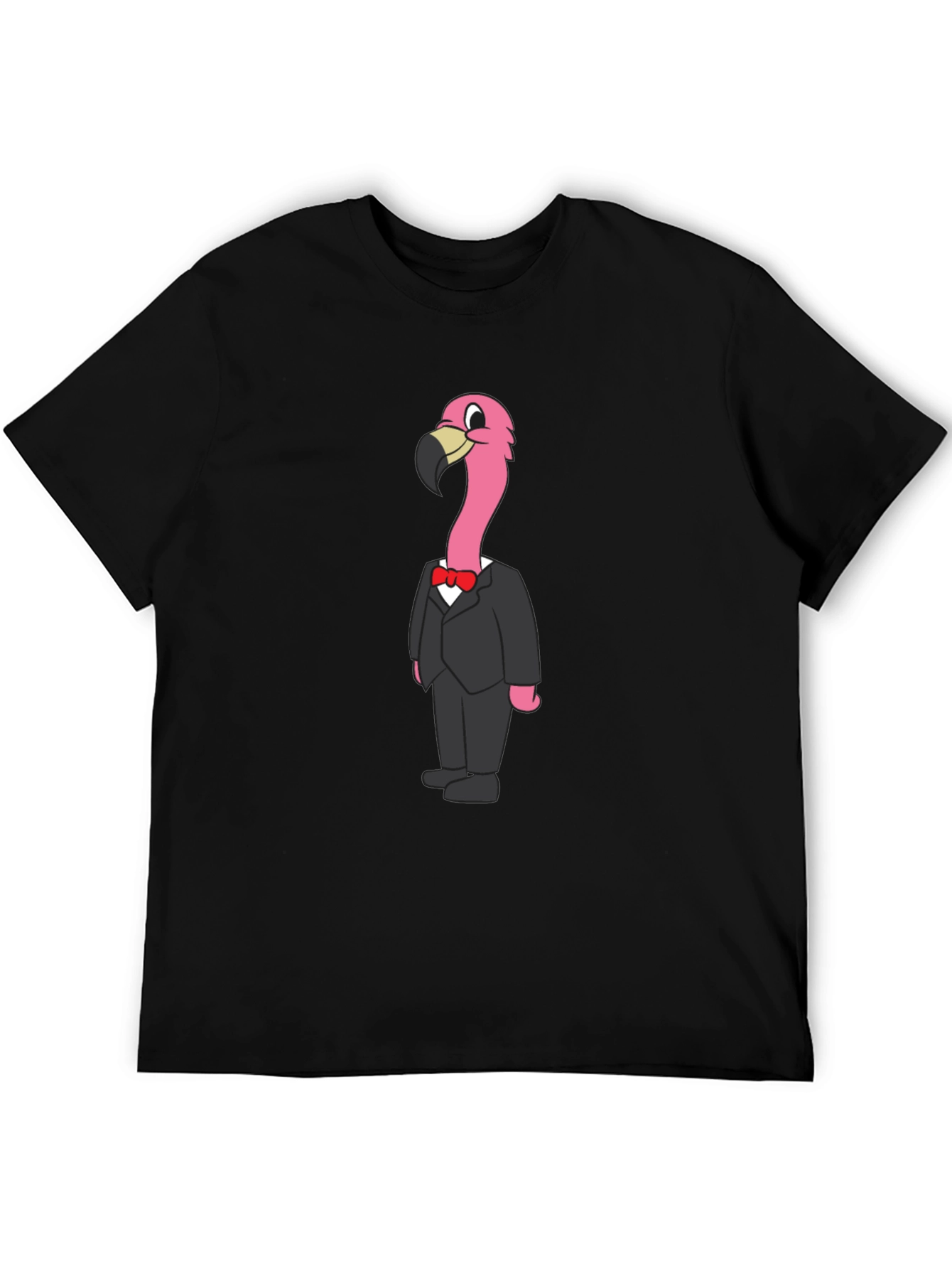 Flamingo in a Suit Graphic T-Shirt