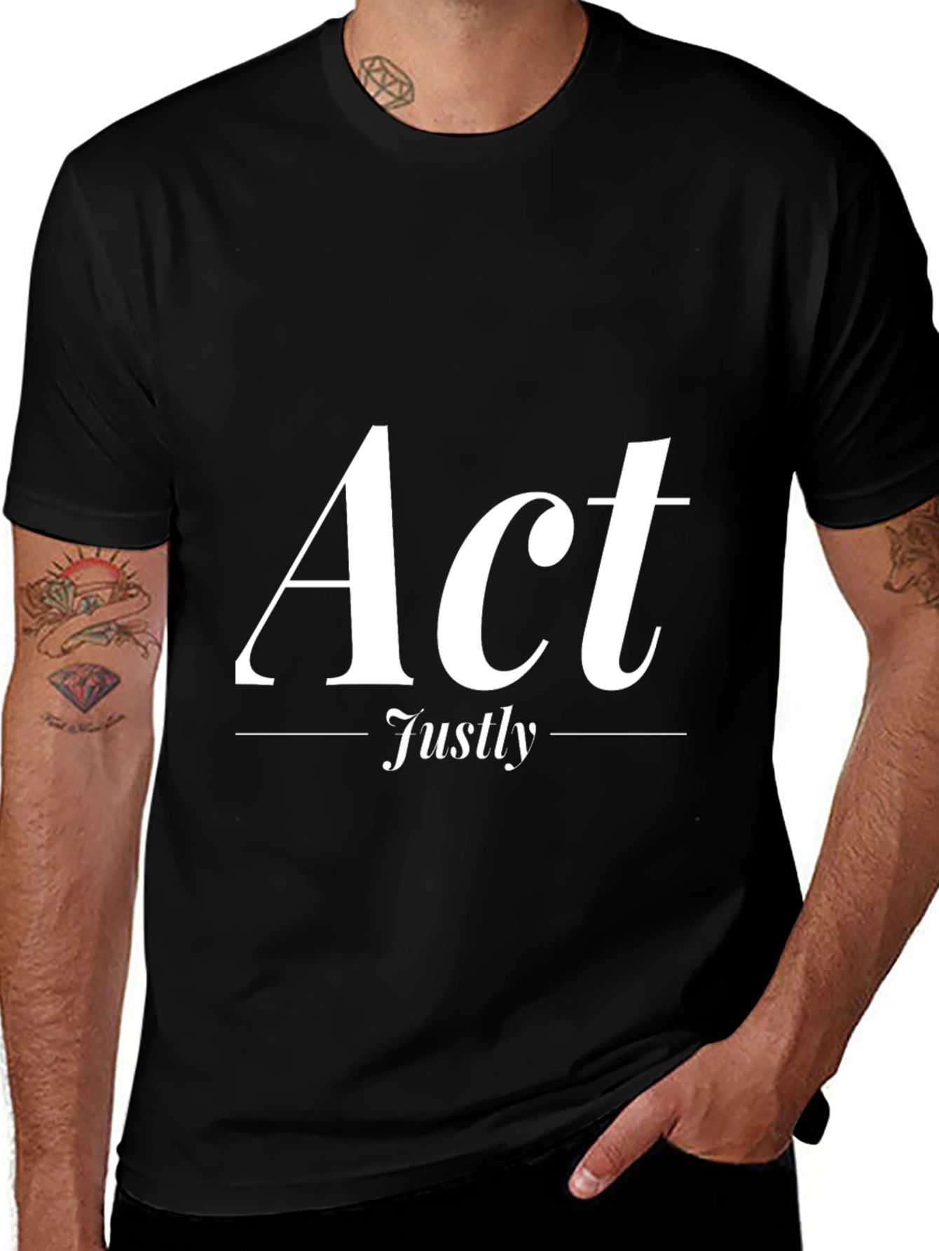 Act Justly Graphic Tee - Stylish & Meaningful