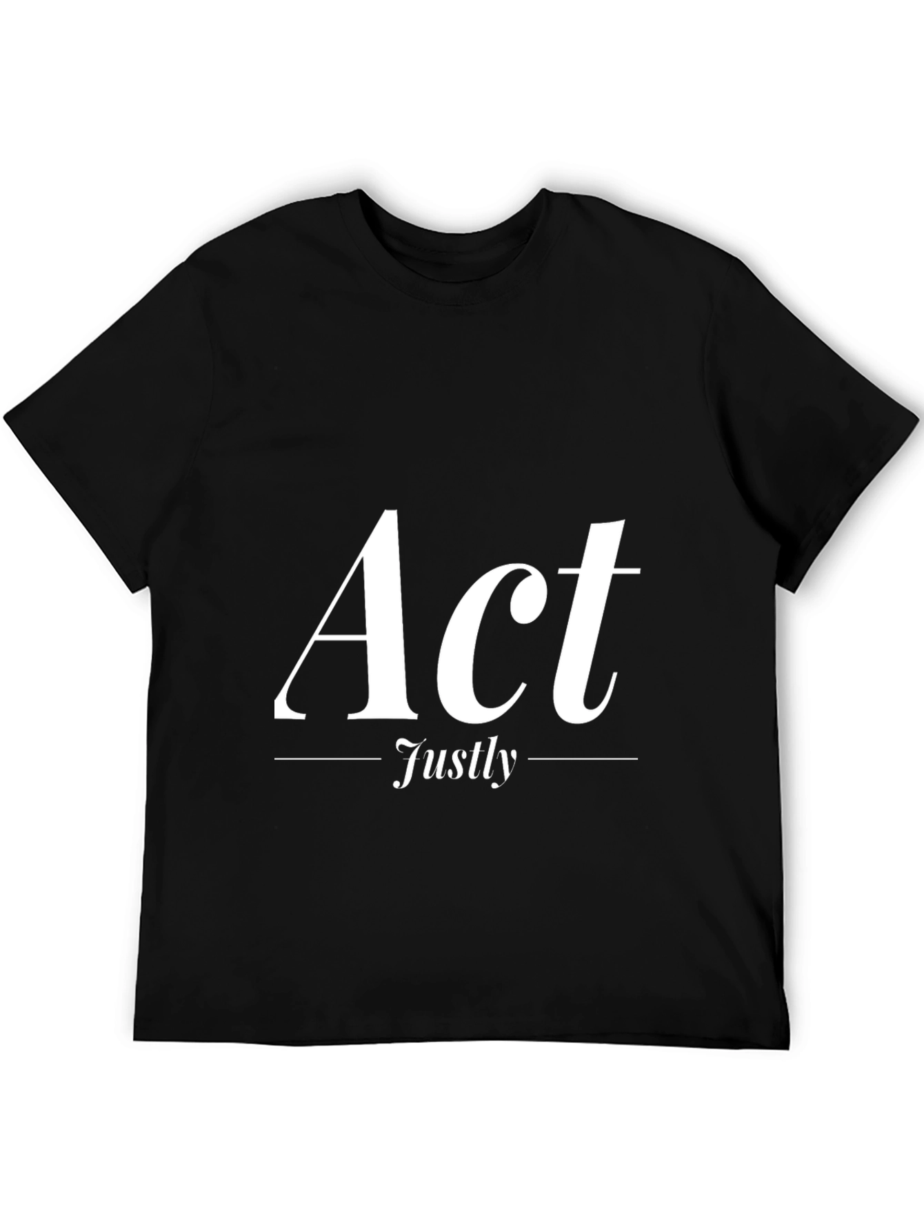 Act Justly Graphic Tee - Stylish & Meaningful