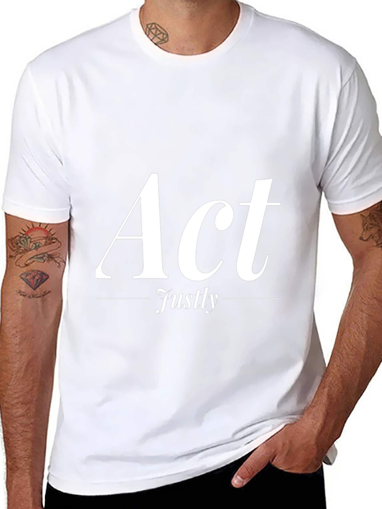 Act Justly Graphic Tee - Stylish & Meaningful