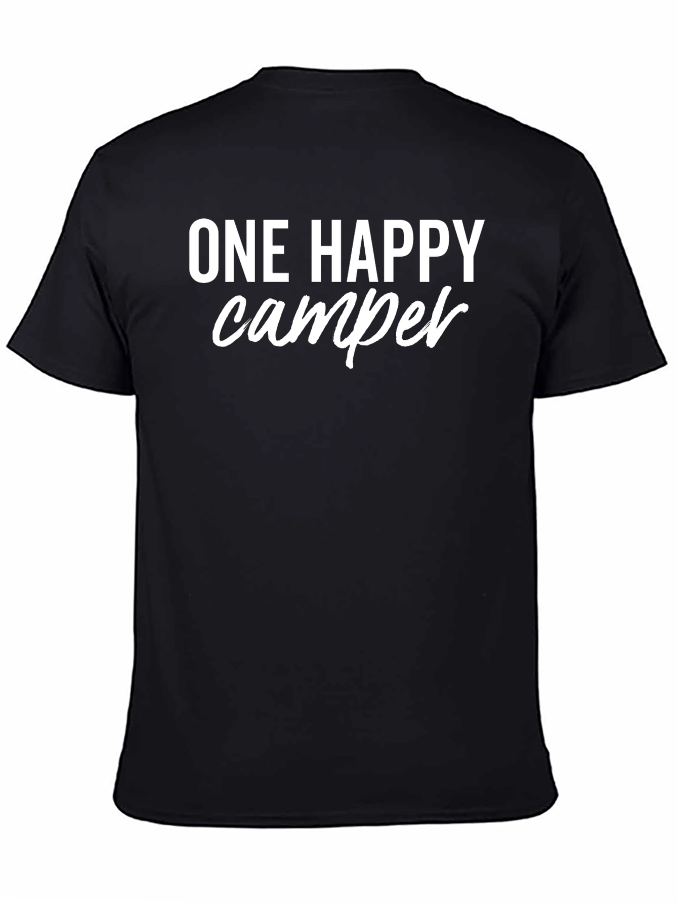 One Happy Camper Graphic Tee - Black